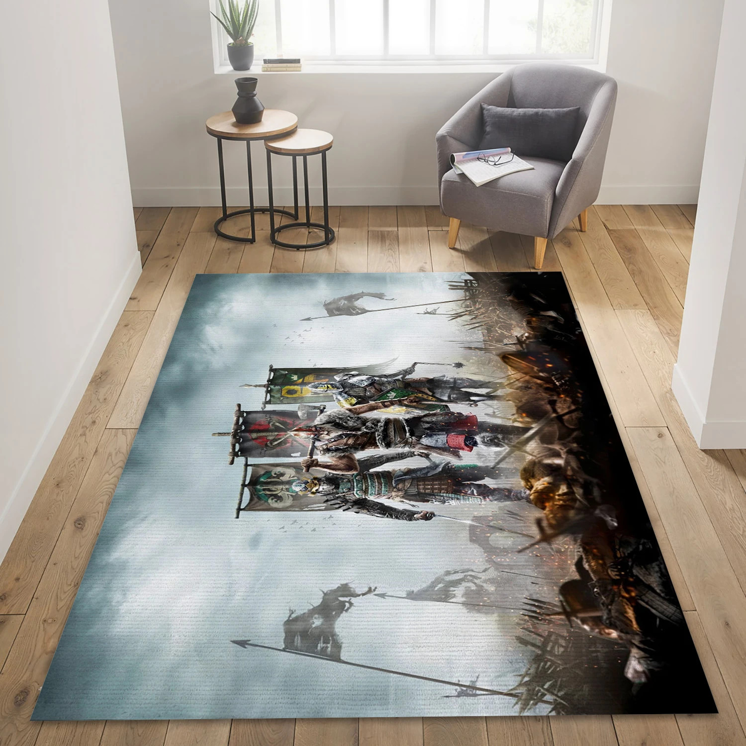 For Honor Gaming Area Rug, Bedroom Rug - Family Gift US Decor - Indoor Outdoor Rugs