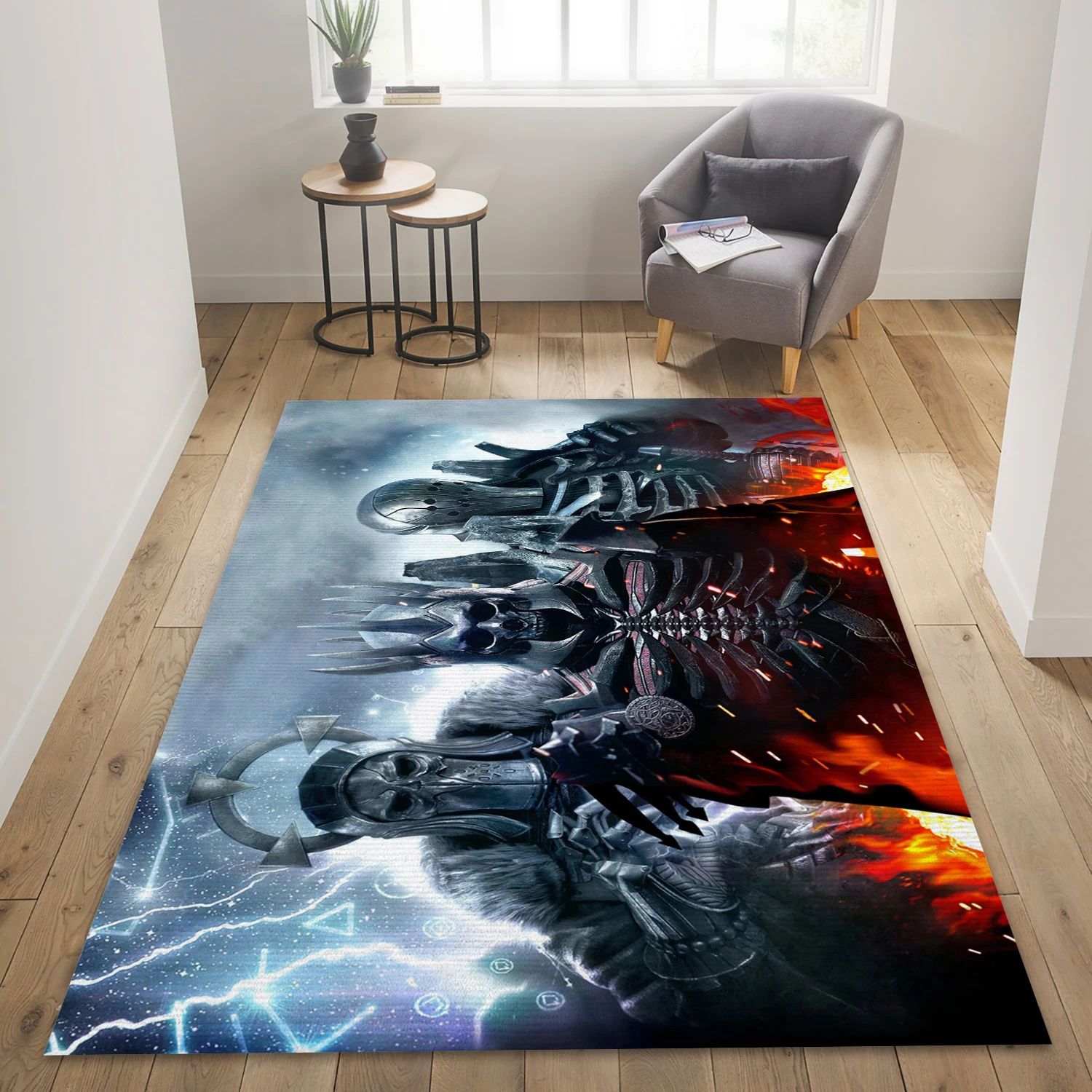 The Witcher 3 Wild Hunt Gaming Area Rug, Living Room Rug - Home Decor Floor Decor - Indoor Outdoor Rugs