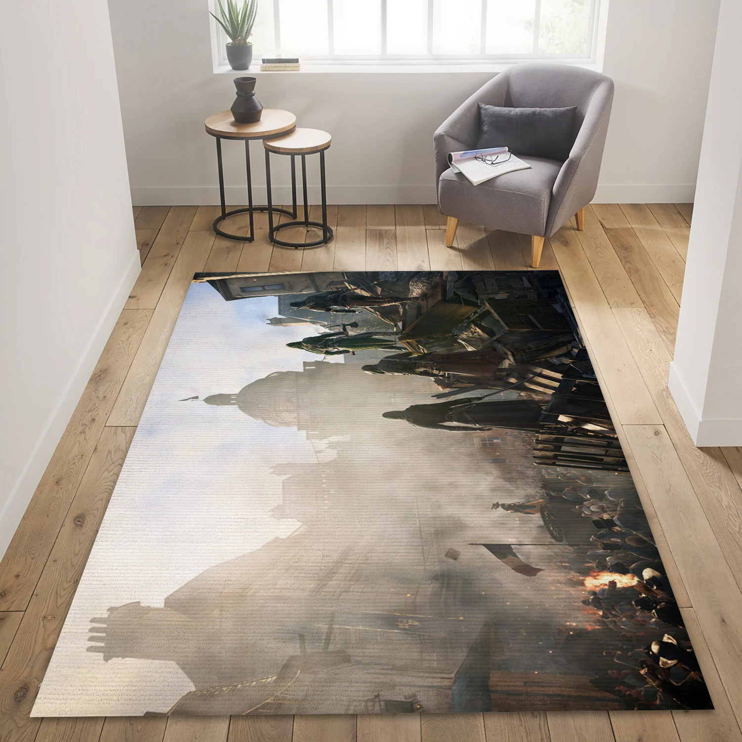 Revolution Video Game Area Rug Area, Living Room Rug - US Decor - Indoor Outdoor Rugs