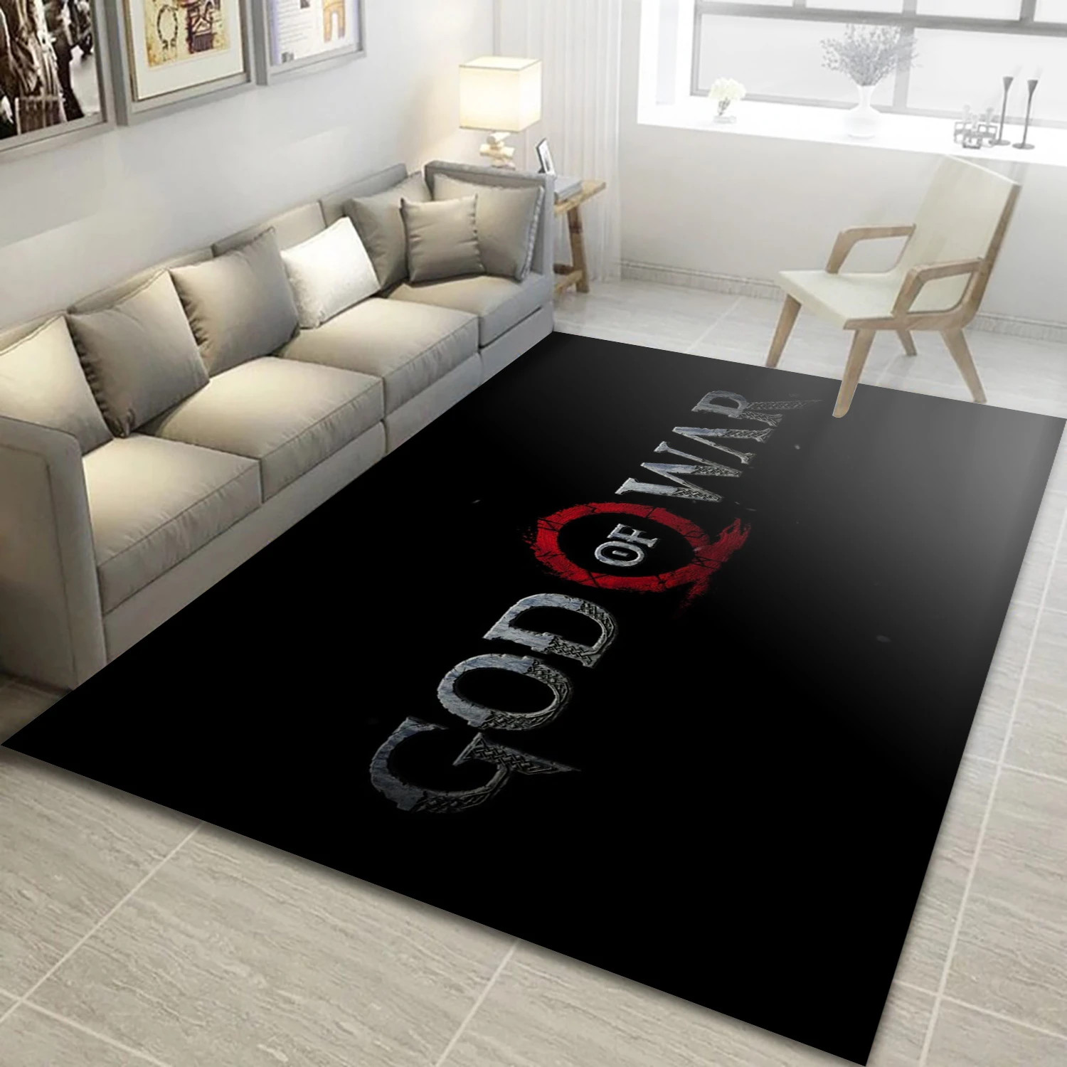 Logo Video Game Area Rug For Christmas, Living Room Rug - Family Gift US Decor - Indoor Outdoor Rugs