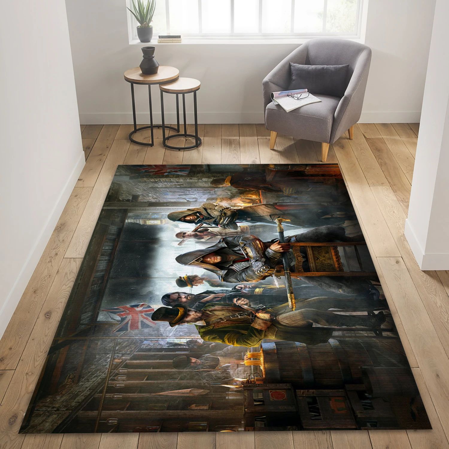 Assassins Creed Syndicate Video Game Reangle Rug, Area Rug - Home Decor Floor Decor - Indoor Outdoor Rugs