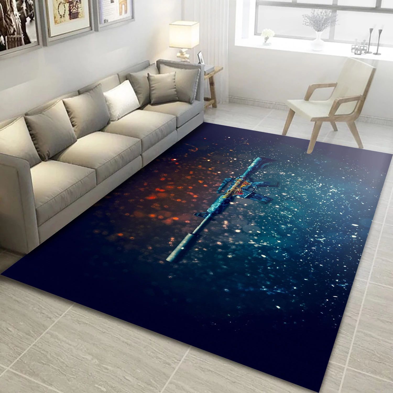 M4a1 S Master Piece Video Game Area Rug Area, Area Rug - US Decor - Indoor Outdoor Rugs