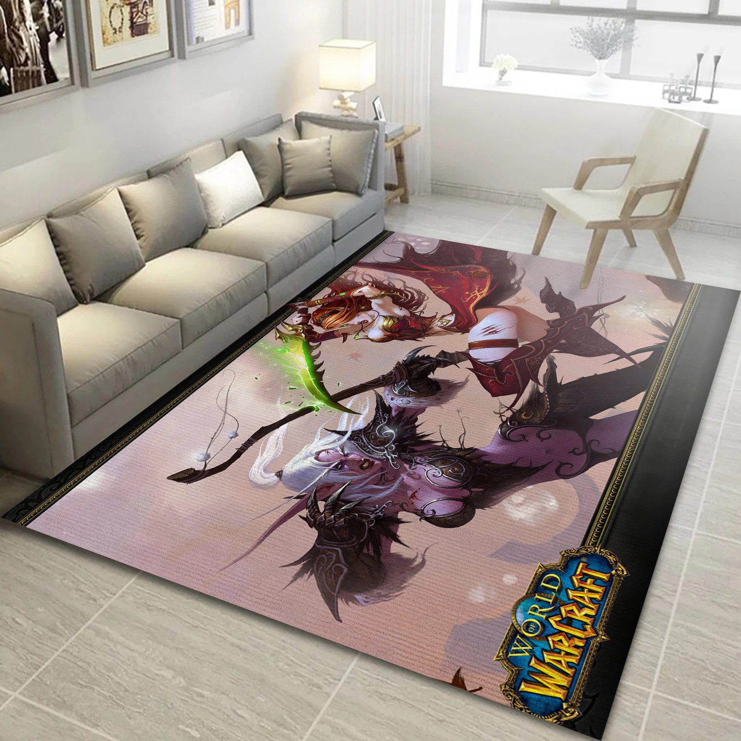 Elf Game Area Rug Carpet, Area Rug - Home Decor Floor Decor - Indoor Outdoor Rugs