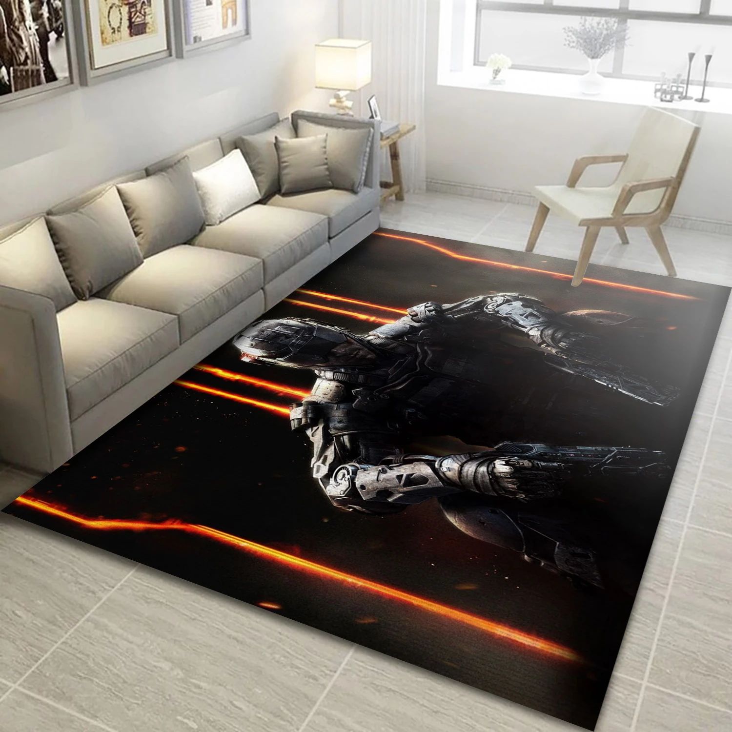 Call Of Duty Black Ops Iii Video Game Area Rug Area, Living Room Rug - Christmas Gift Decor - Indoor Outdoor Rugs