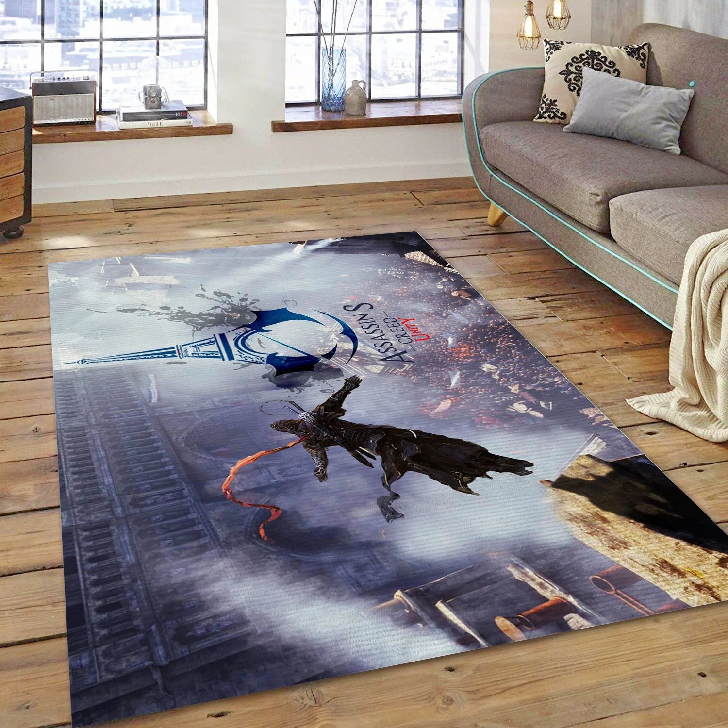 Assassins Creed Unity Gaming Area Rug, Living Room Rug - Family Gift US Decor - Indoor Outdoor Rugs