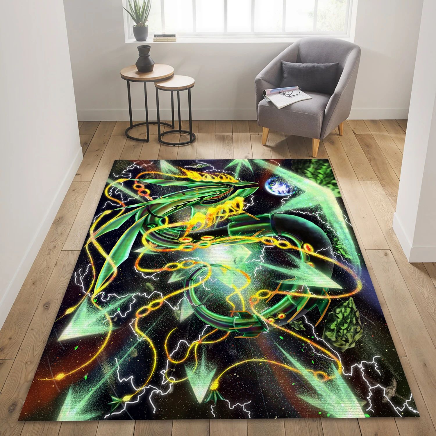 Rayquaza Video Game Area Rug Area, Area Rug - Home Decor Floor Decor - Indoor Outdoor Rugs