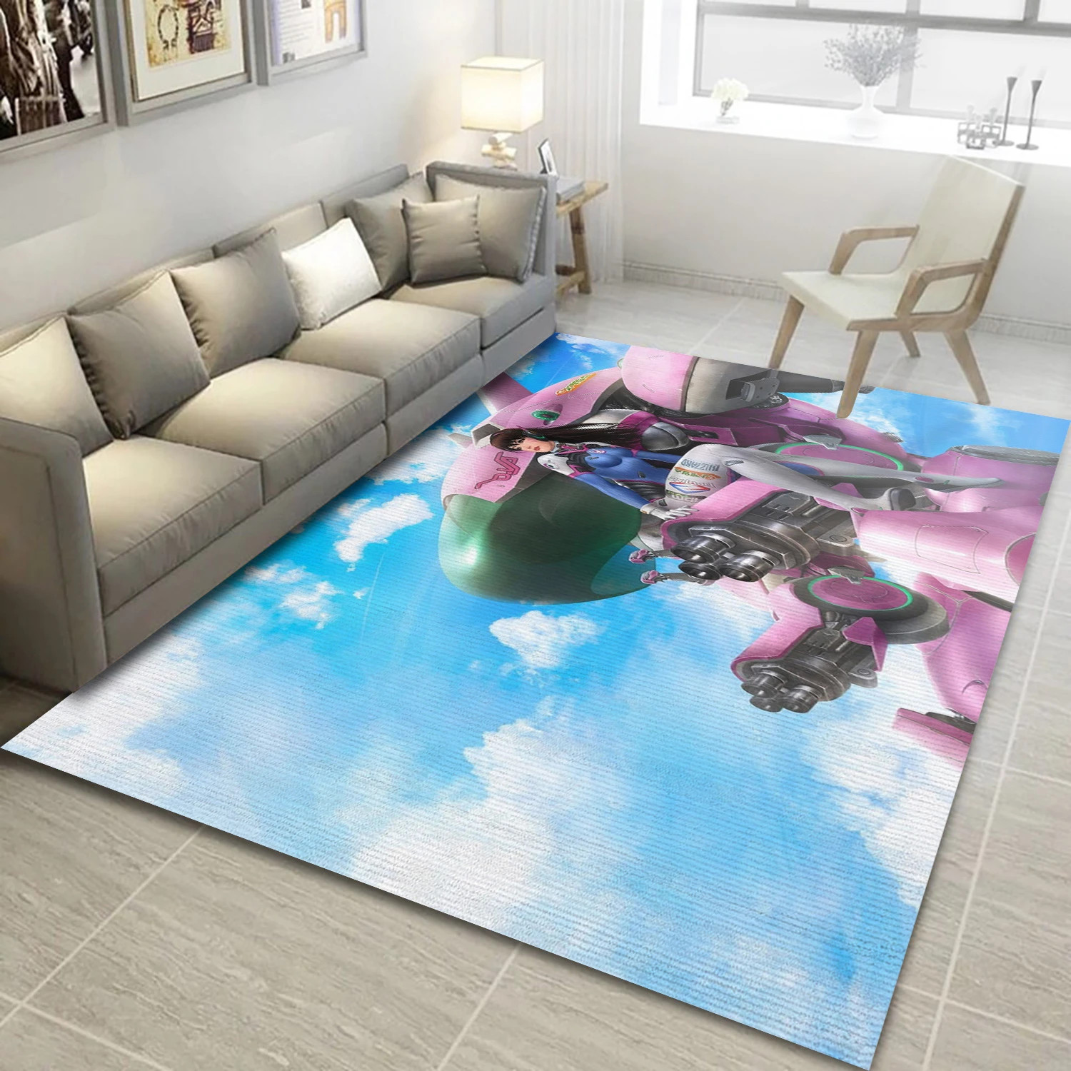 Overwatch Video Game Area Rug Area, Bedroom Rug - Family Gift US Decor - Indoor Outdoor Rugs