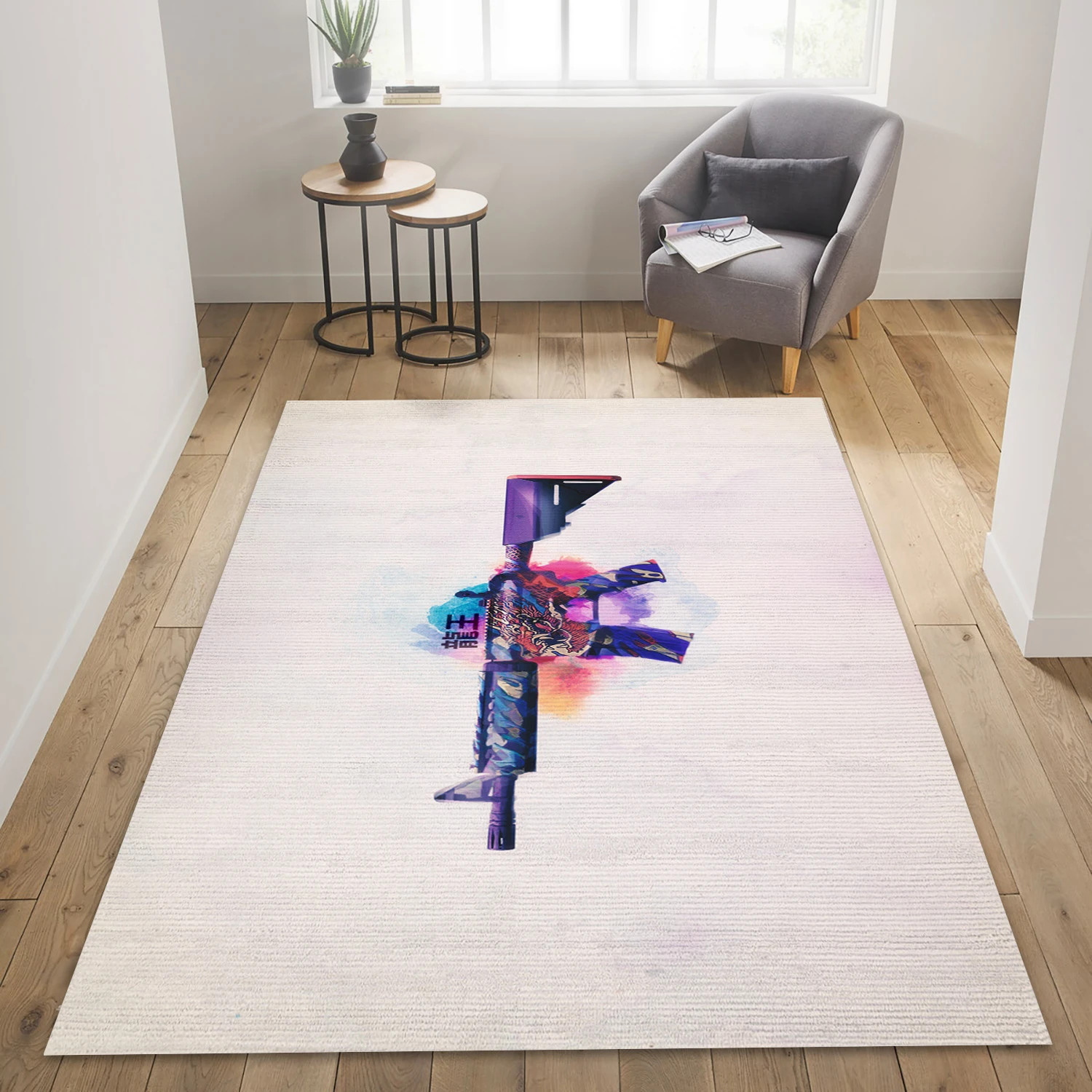 M4a4 Dragon King Game Area Rug Carpet, Area Rug - Family Gift US Decor - Indoor Outdoor Rugs