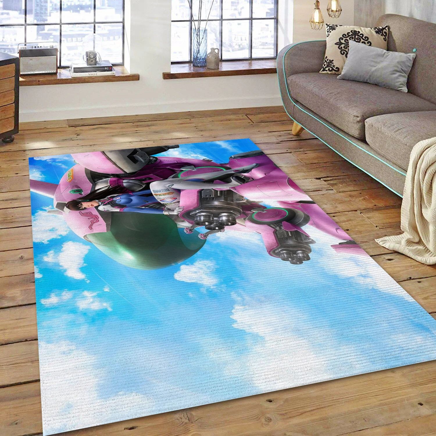 Overwatch Video Game Area Rug Area, Bedroom Rug - Family Gift US Decor - Indoor Outdoor Rugs