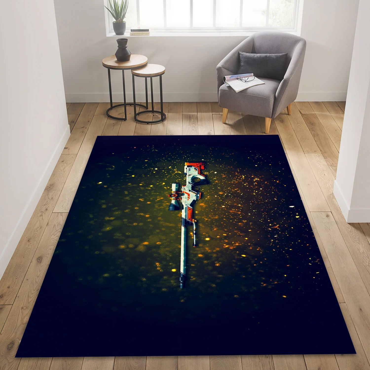 Awp Asiimov Video Game Area Rug Area, Area Rug - Family Gift US Decor - Indoor Outdoor Rugs