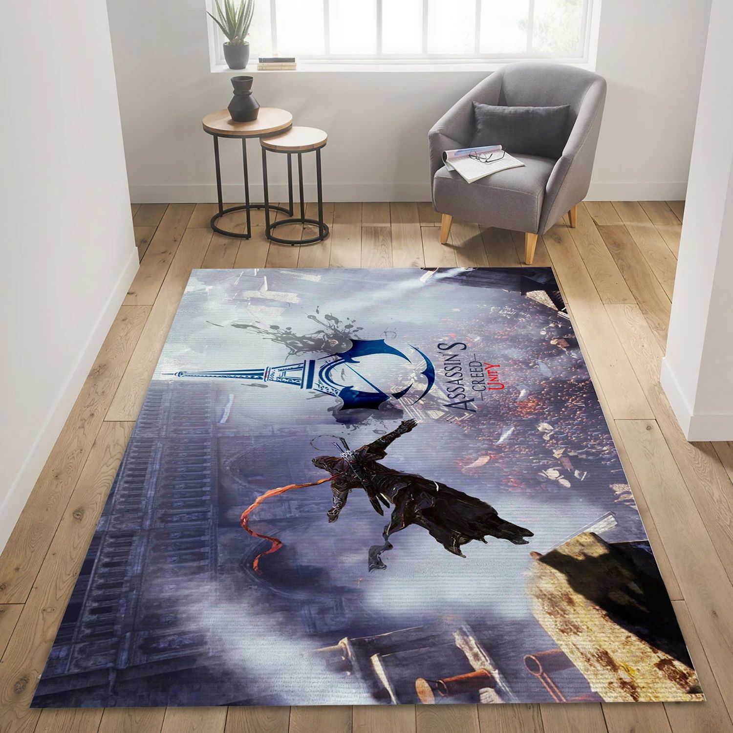 Assassins Creed Unity Gaming Area Rug, Living Room Rug - Family Gift US Decor - Indoor Outdoor Rugs