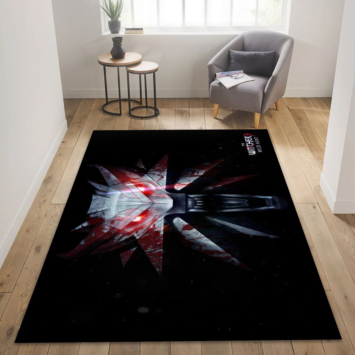 The Witcher 3 Wild Hunt Video Game Area Rug Area, Living Room Rug - US Decor - Indoor Outdoor Rugs