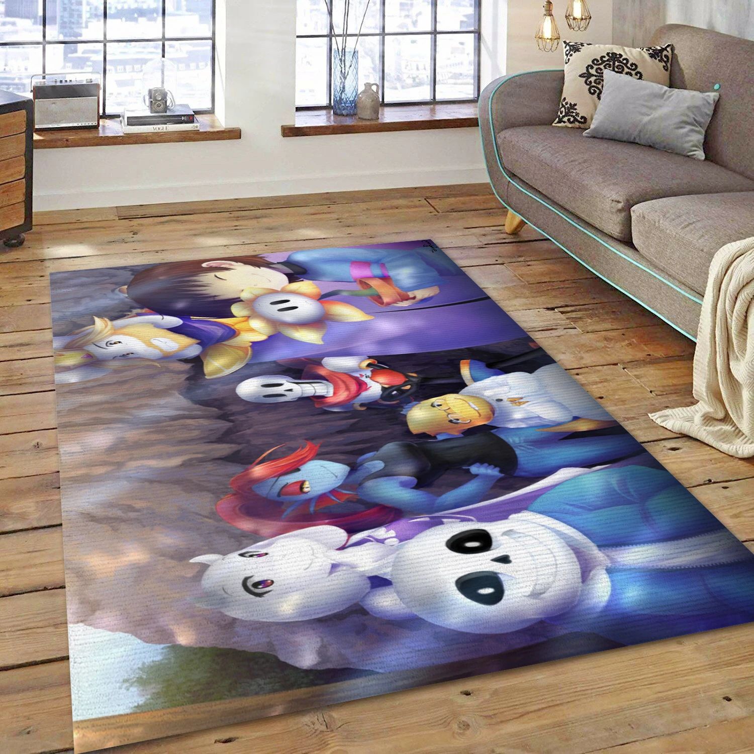 Undertale Video Game Reangle Rug, Living Room Rug - US Decor - Indoor Outdoor Rugs