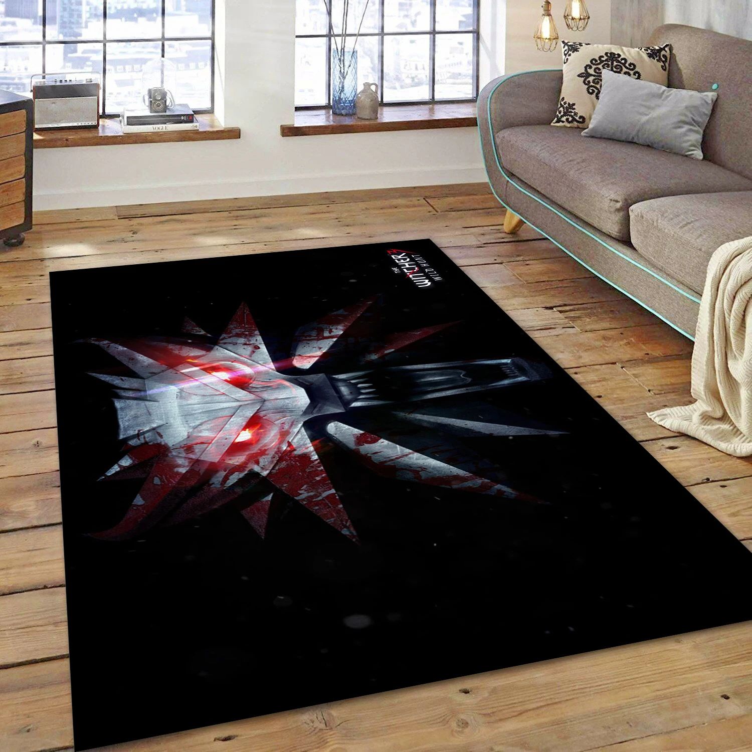 The Witcher 3 Wild Hunt Video Game Area Rug Area, Living Room Rug - US Decor - Indoor Outdoor Rugs