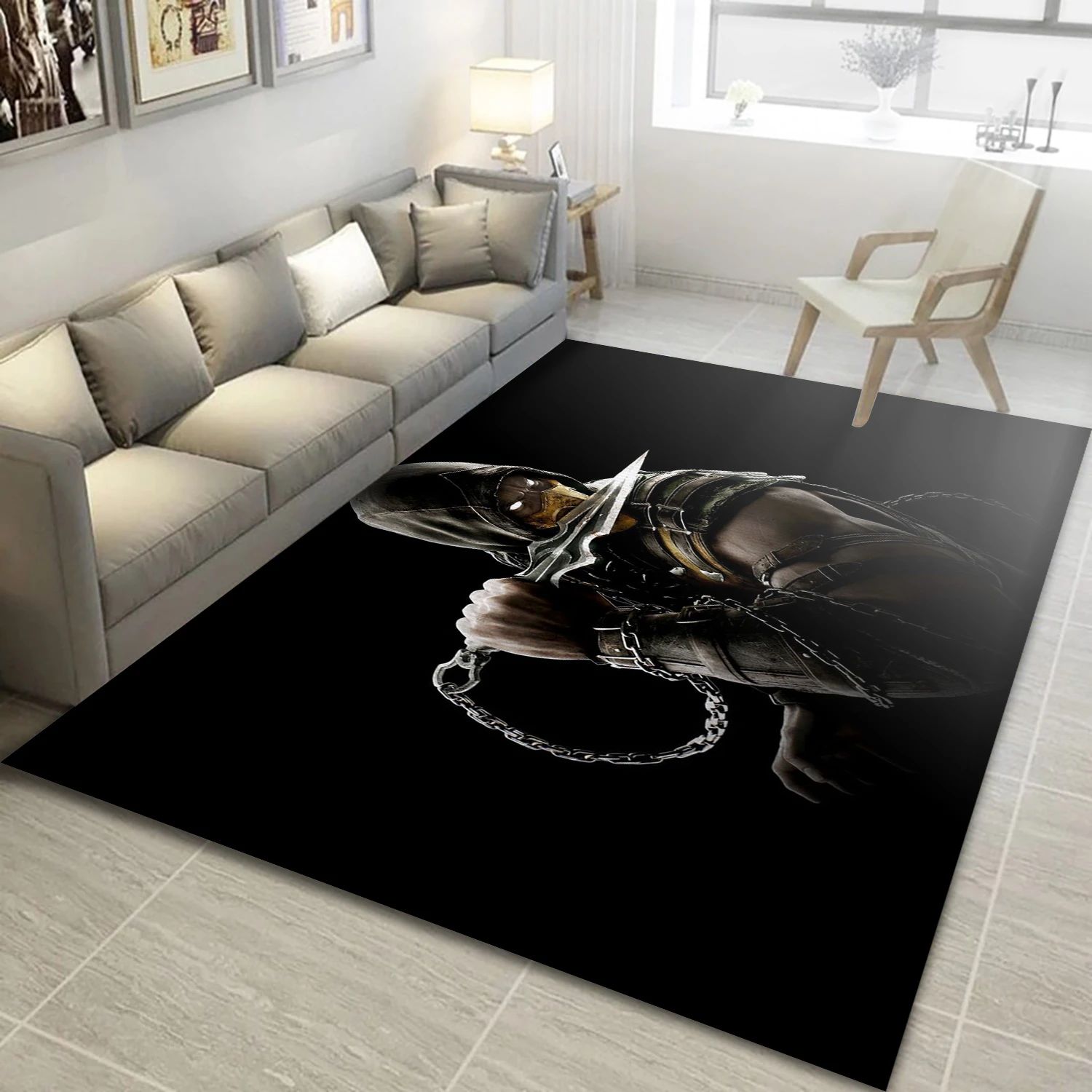 Scorpion Game Area Rug Carpet, Area Rug - Family Gift US Decor - Indoor Outdoor Rugs