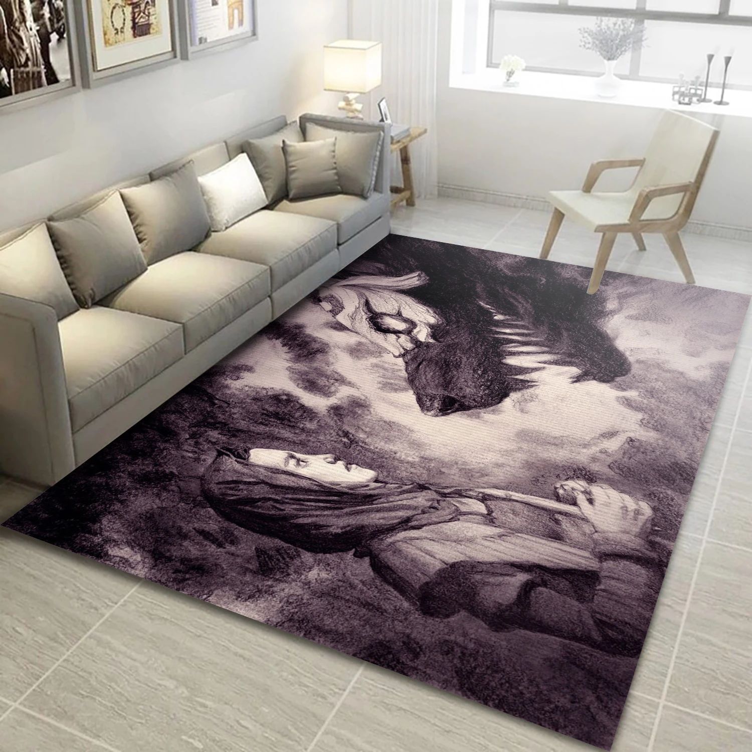 Kindred League Of Legends Gaming Area Rug, Living Room Rug - US Decor - Indoor Outdoor Rugs