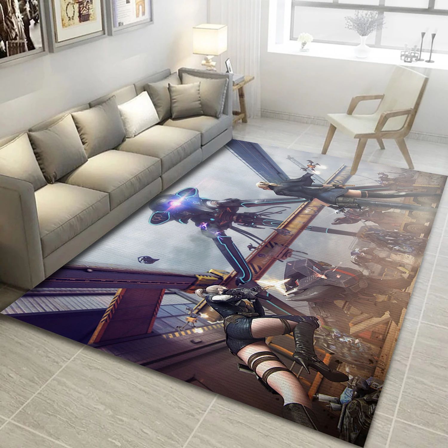 Crossfire Game Area Rug Carpet, Bedroom Rug - Home Decor Floor Decor - Indoor Outdoor Rugs