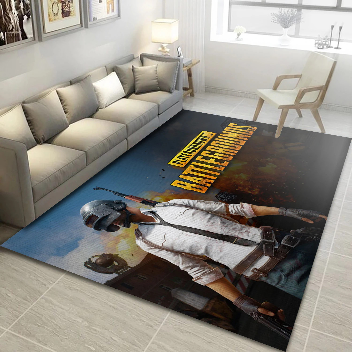 Playerunknowns Battlegrounds Game Area Rug Carpet, Living Room Rug - Family Gift US Decor - Indoor Outdoor Rugs