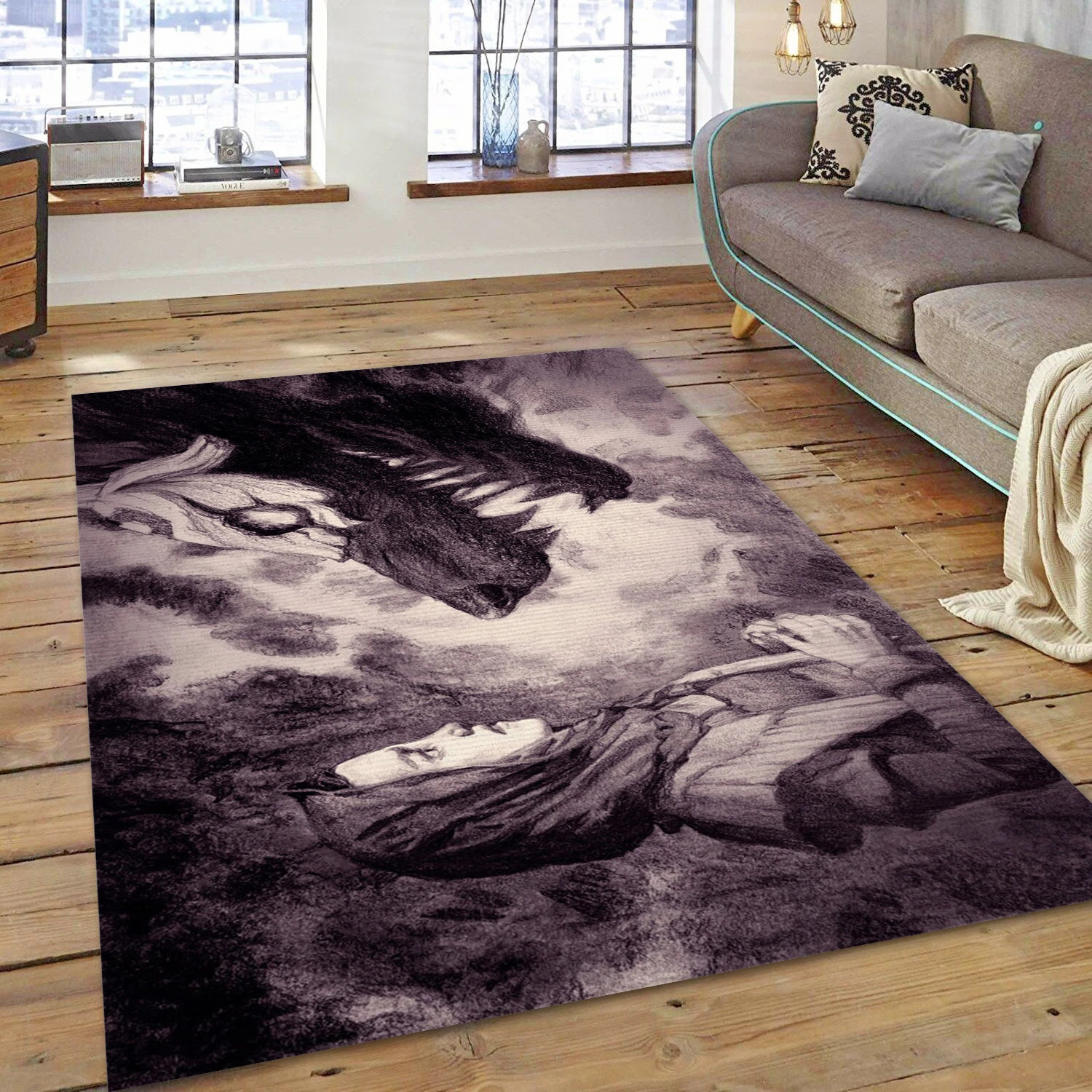 Kindred League Of Legends Gaming Area Rug, Living Room Rug - US Decor - Indoor Outdoor Rugs