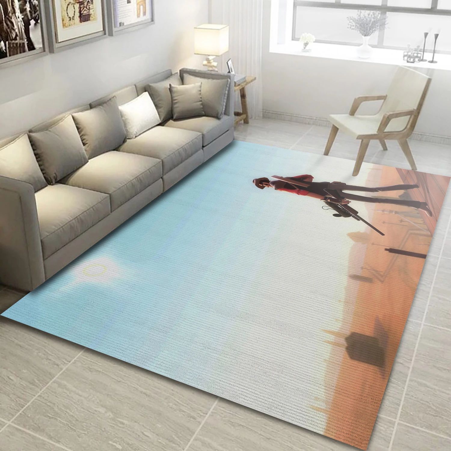 Team Fortress 417 Game Area Rug Carpet, Bedroom Rug - US Decor - Indoor Outdoor Rugs