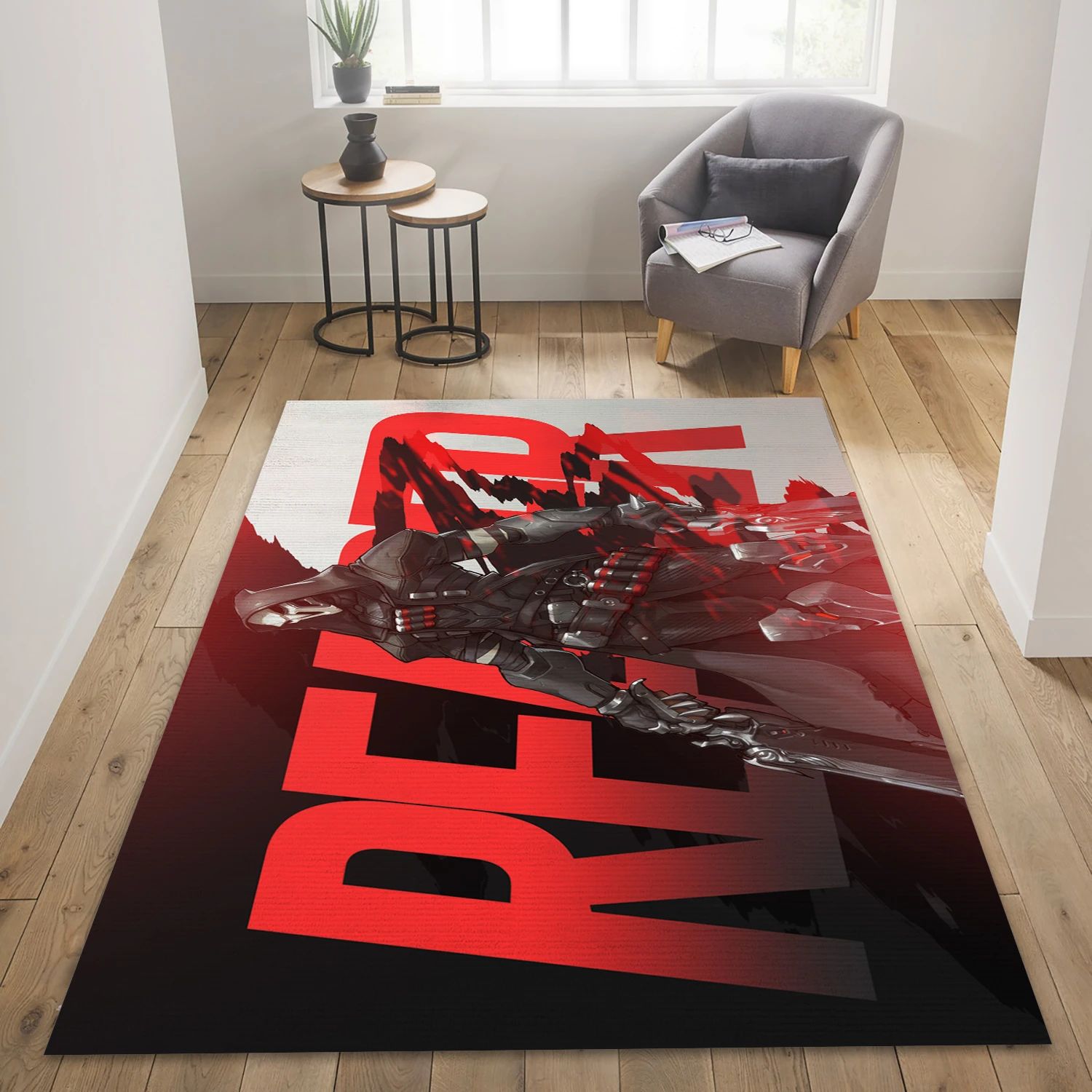 Overwatch Video Game Reangle Rug, Bedroom Rug - Christmas Gift Decor - Indoor Outdoor Rugs