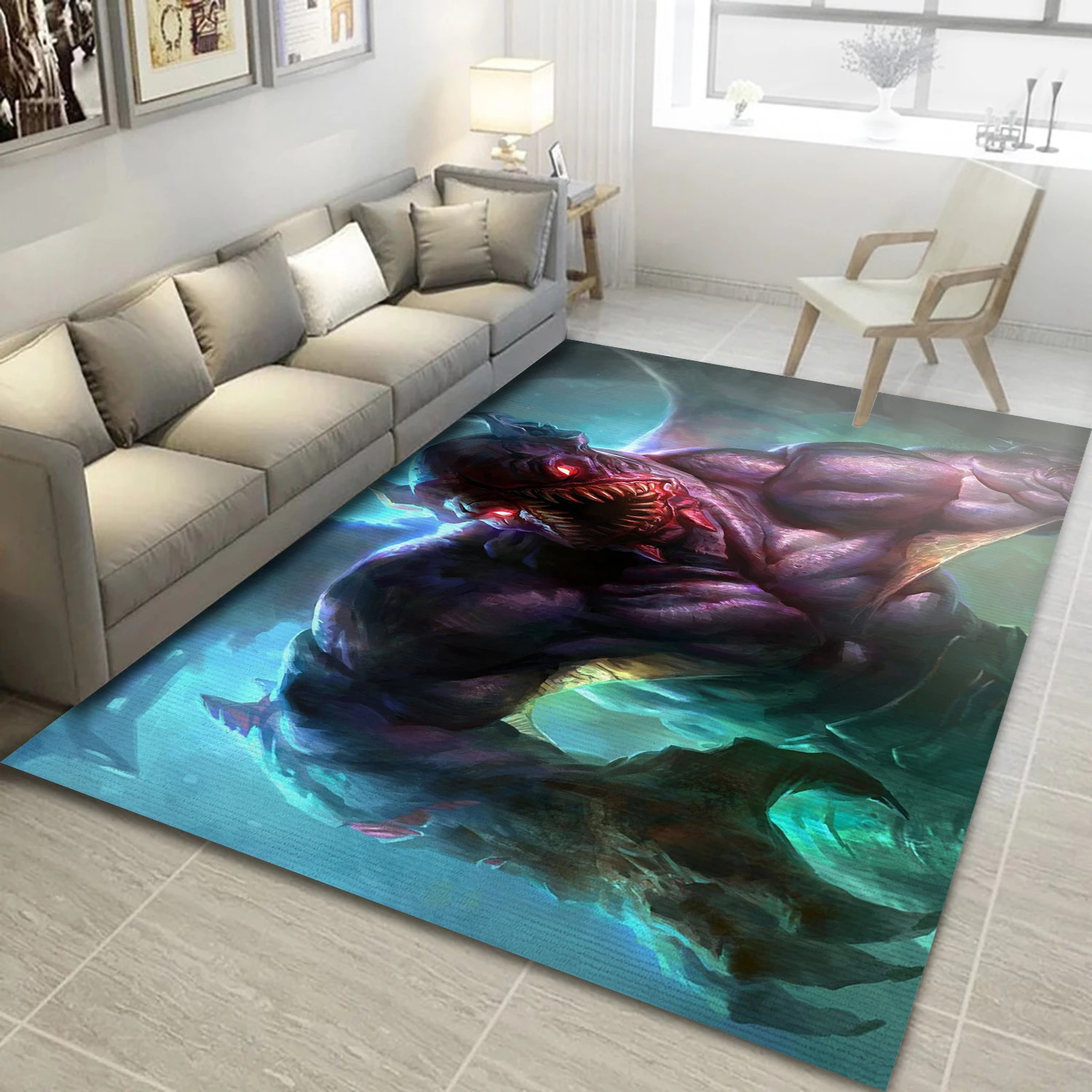 Dota 2 Game Area Rug Carpet, Living Room Rug - US Decor - Indoor Outdoor Rugs