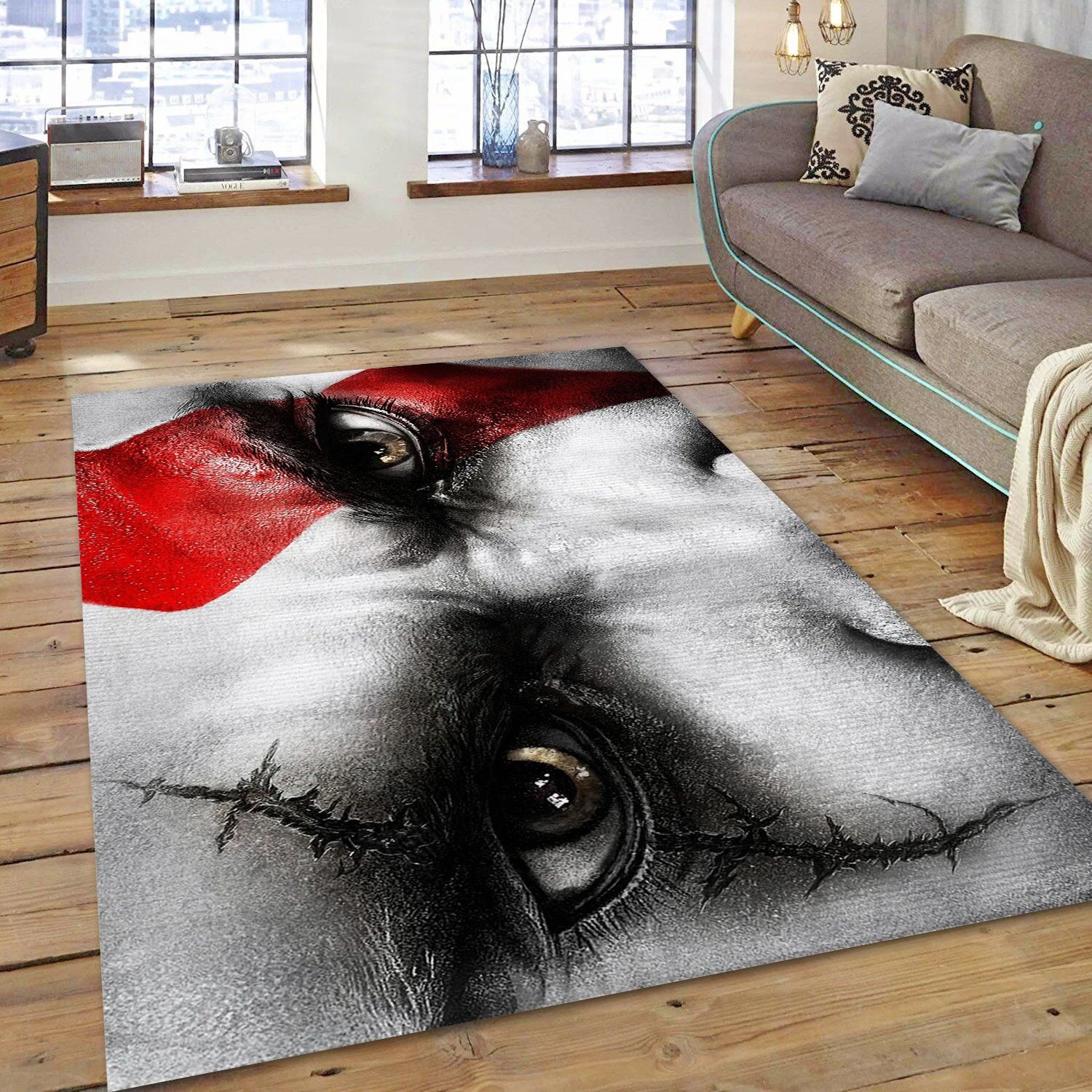 God Of War Iii Video Game Area Rug Area, Area Rug - Home Decor Floor Decor - Indoor Outdoor Rugs