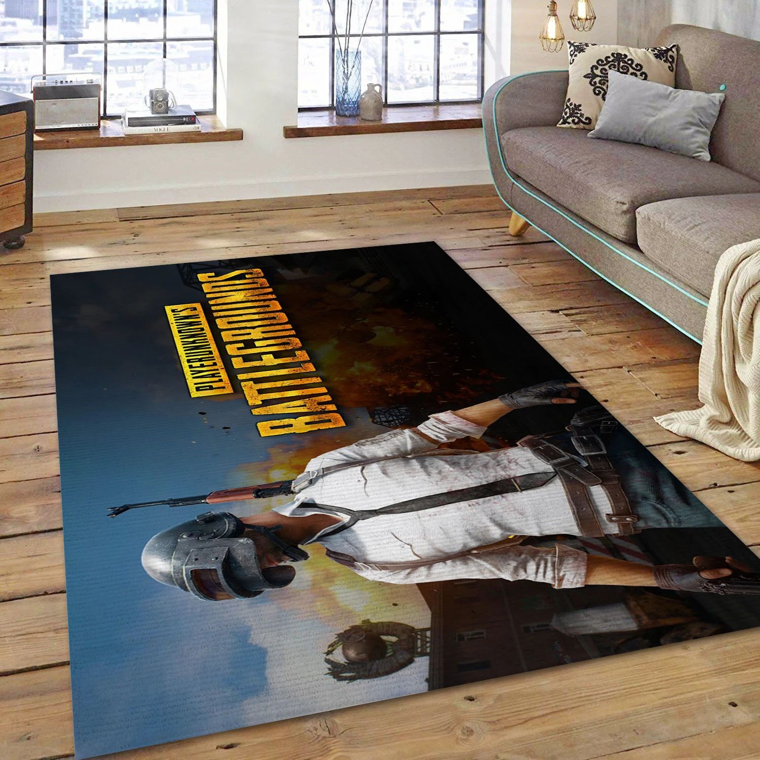 Playerunknowns Battlegrounds Game Area Rug Carpet, Living Room Rug - Family Gift US Decor - Indoor Outdoor Rugs