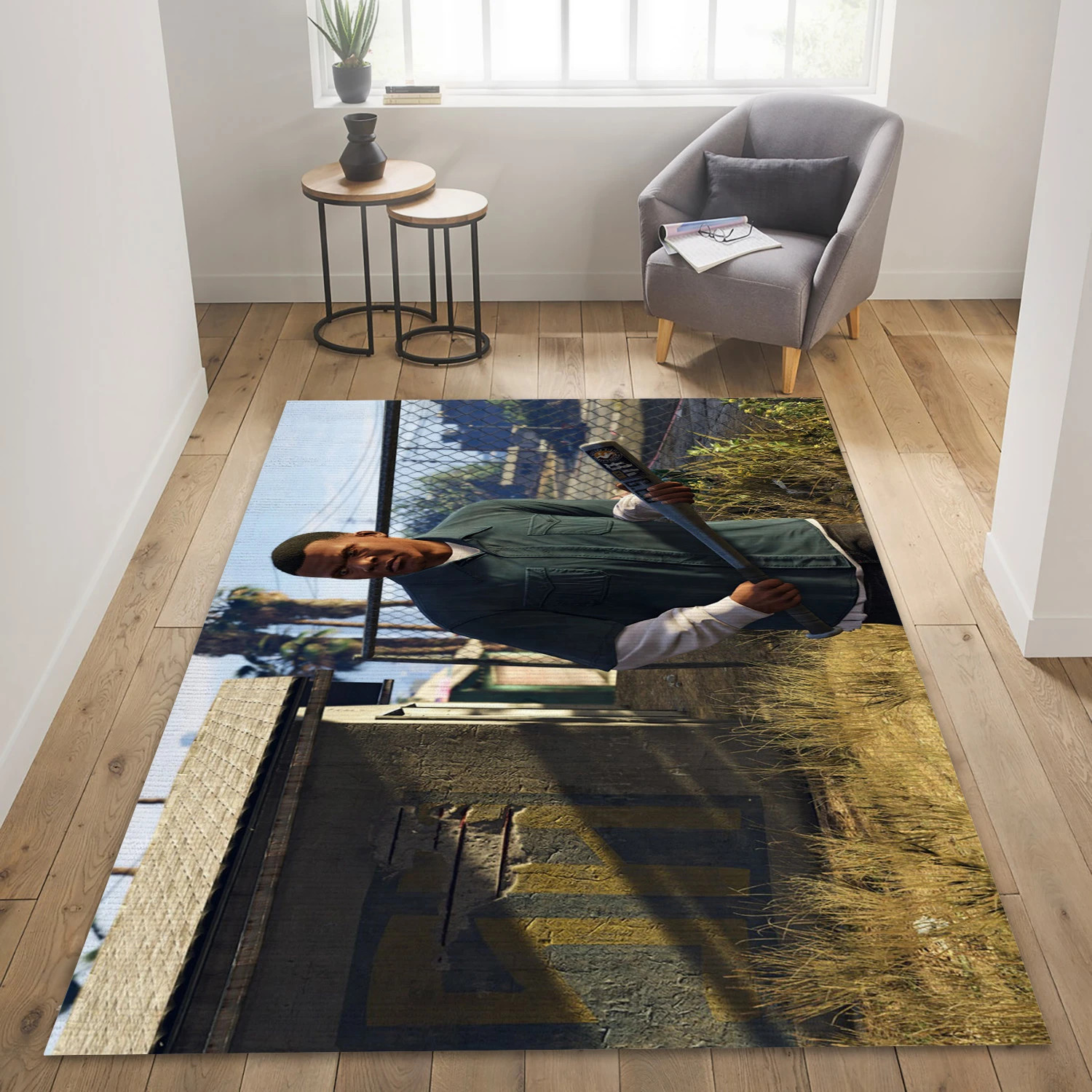 Grand Theft Auto V Game Area Rug Carpet, Bedroom Rug - Christmas Gift Decor - Indoor Outdoor Rugs