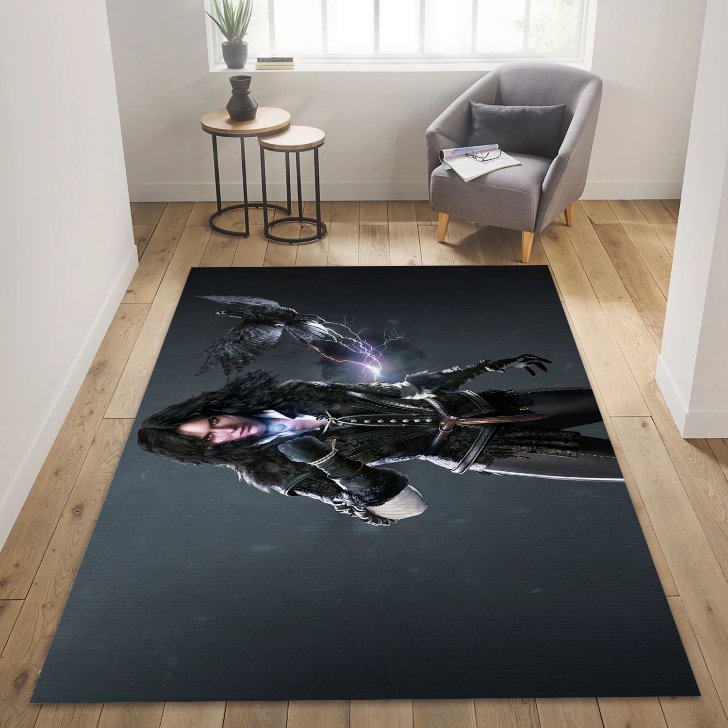 Yennefer Video Game Reangle Rug, Living Room Rug - Home Decor Floor Decor - Indoor Outdoor Rugs