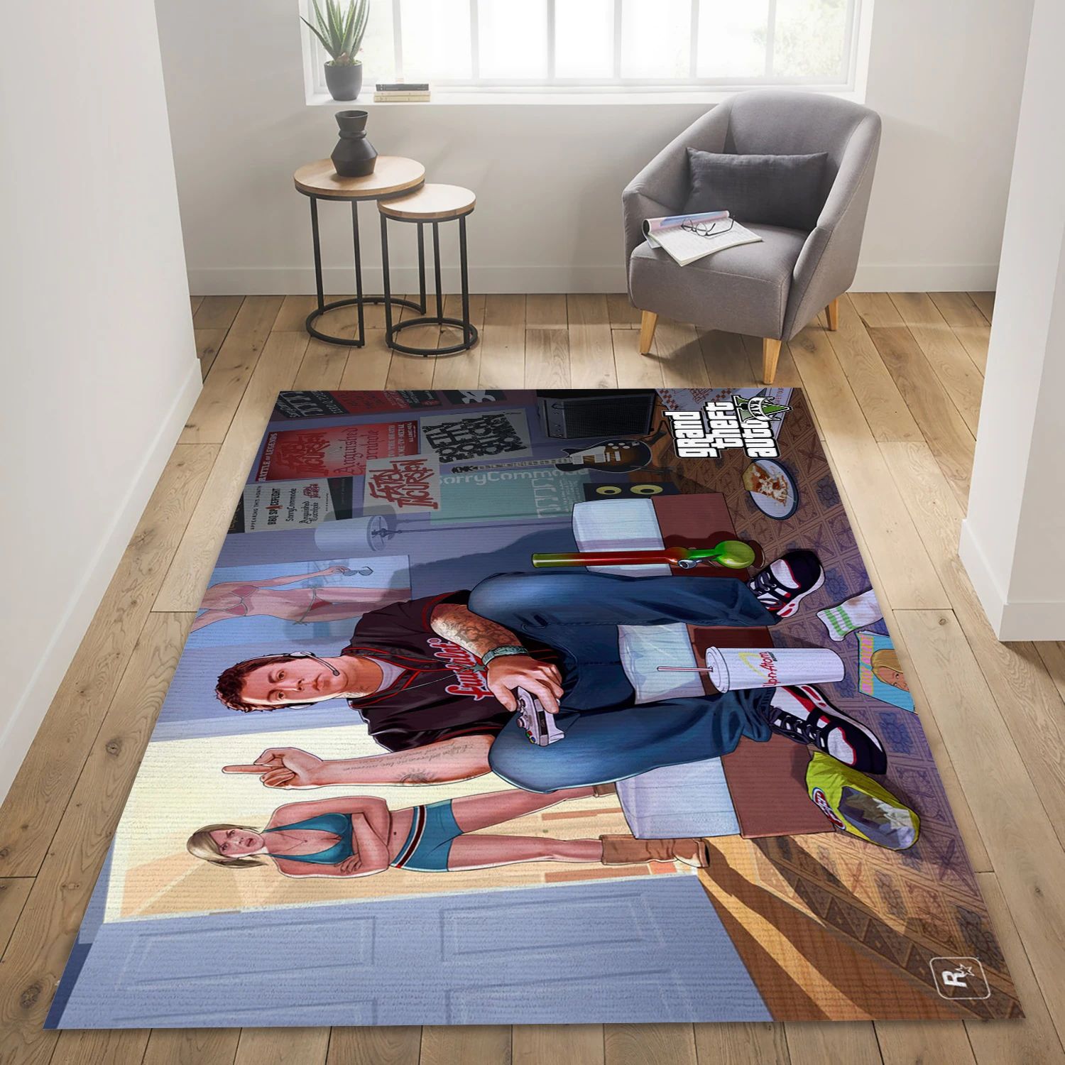 Shorts Game Area Rug Carpet, Living Room Rug - Home Decor Floor Decor - Indoor Outdoor Rugs