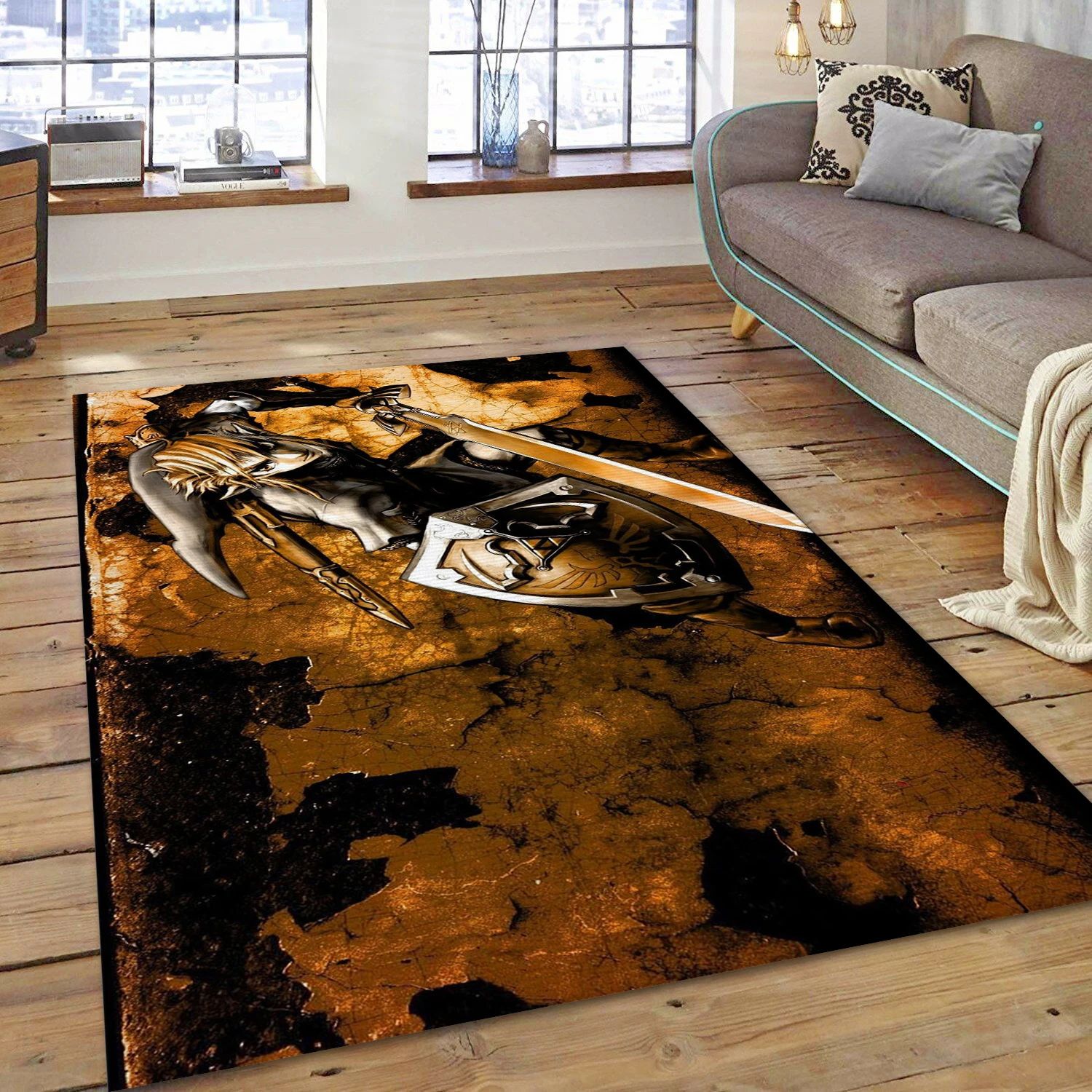 The Legend Of Zelda Twilight Princess Gaming Area Rug, Area Rug - Home Decor Floor Decor - Indoor Outdoor Rugs