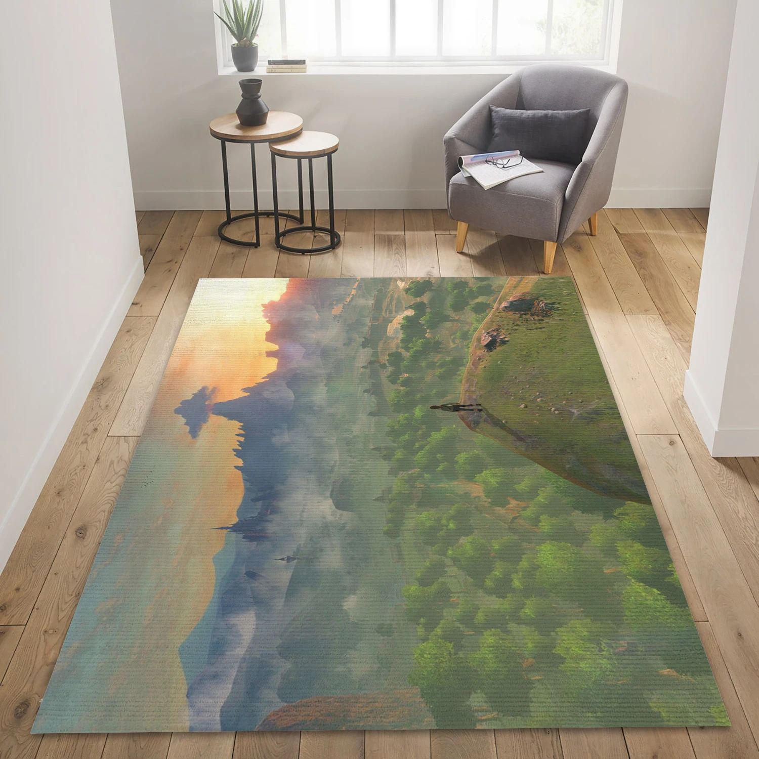 The Legend Of Zelda Breath Of The Wild Game Area Rug Carpet, Living Room Rug - Christmas Gift Decor - Indoor Outdoor Rugs