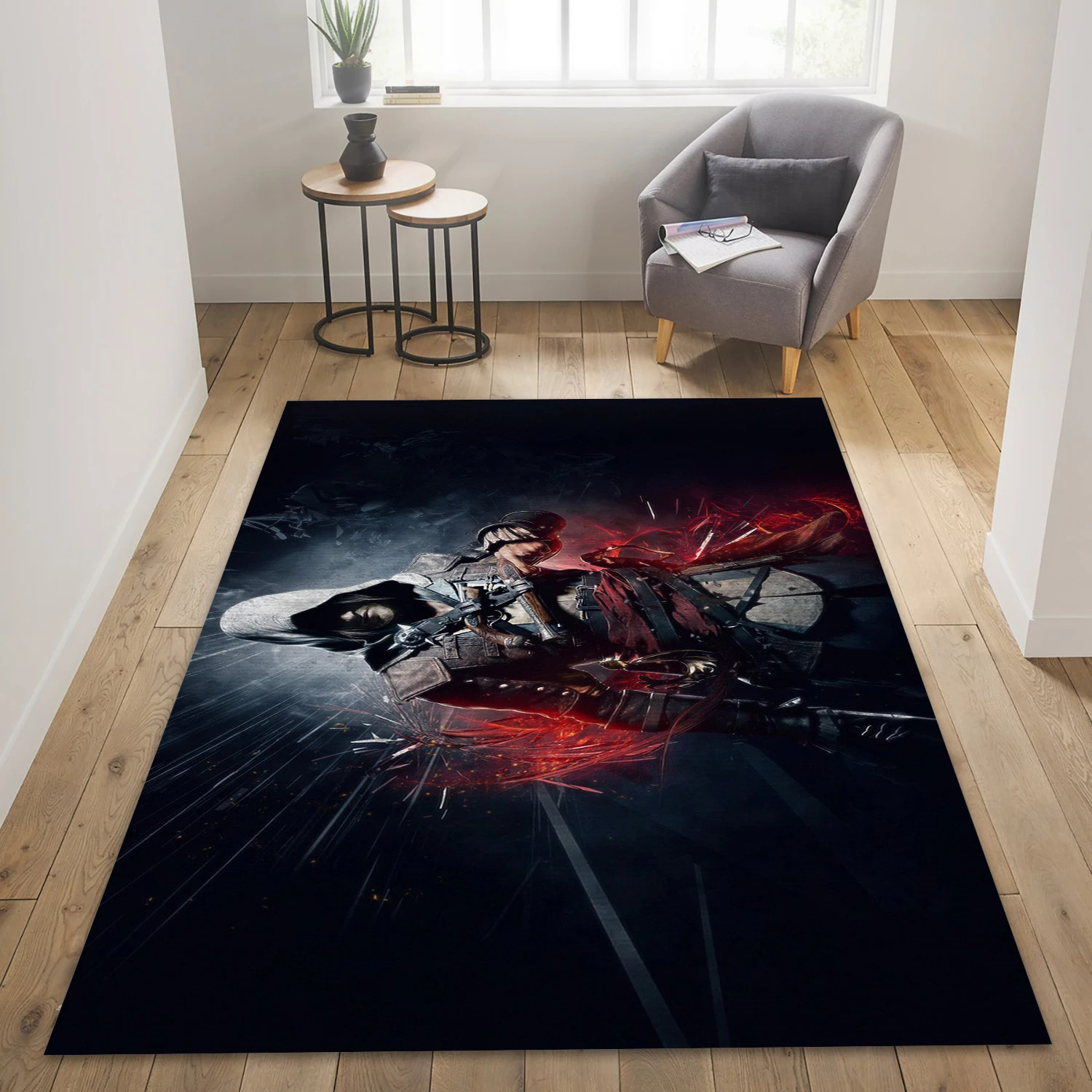 Assassins Creed Iv Video Game Reangle Rug, Bedroom Rug - Home Decor Floor Decor - Indoor Outdoor Rugs