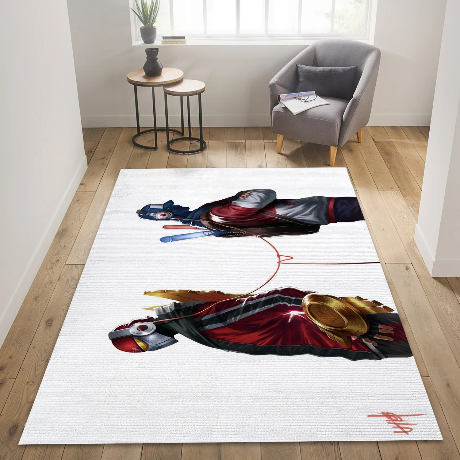 Zed And Shen Video Game Reangle Rug, Bedroom Rug - Family Gift US Decor - Indoor Outdoor Rugs