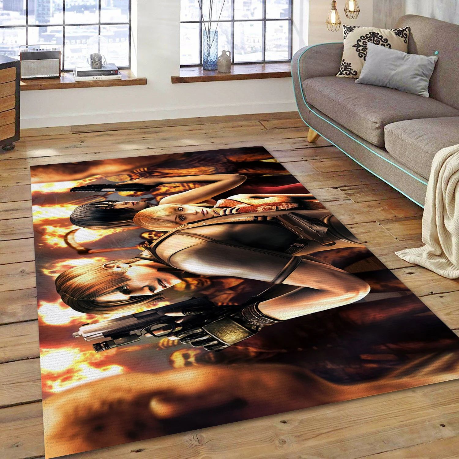 Resident Evil 4 Video Game Area Rug Area, Bedroom Rug - Christmas Gift Decor - Indoor Outdoor Rugs