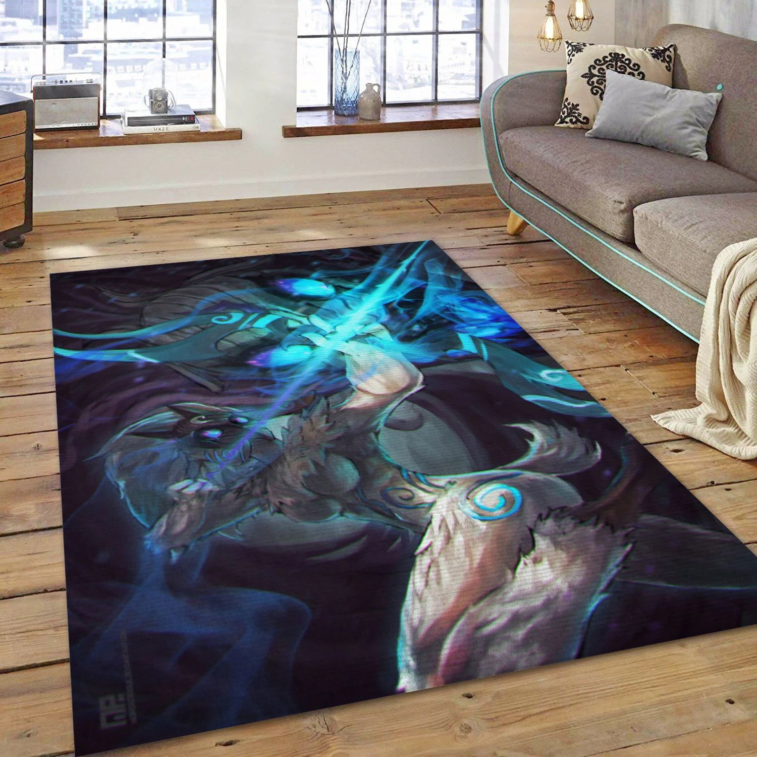 League Of Legends Video Game Area Rug For Christmas, Area Rug - Family Gift US Decor - Indoor Outdoor Rugs