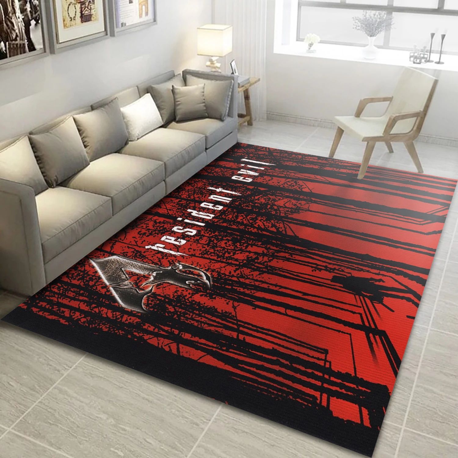 Resident Evil 4 Video Game Area Rug For Christmas, Area Rug - Family Gift US Decor - Indoor Outdoor Rugs