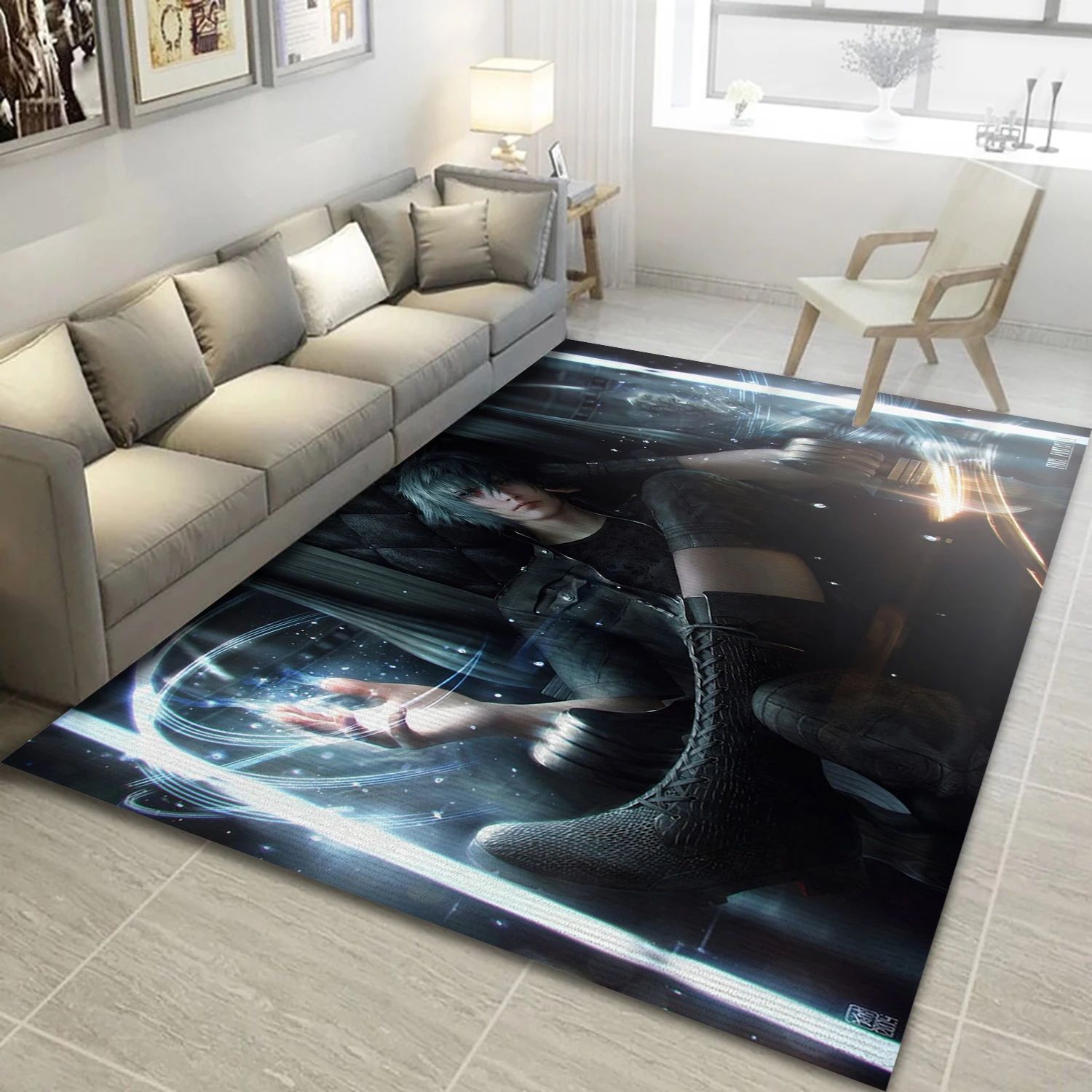 Noctis Lucis Caelum Video Game Area Rug Area, Area Rug - US Decor - Indoor Outdoor Rugs