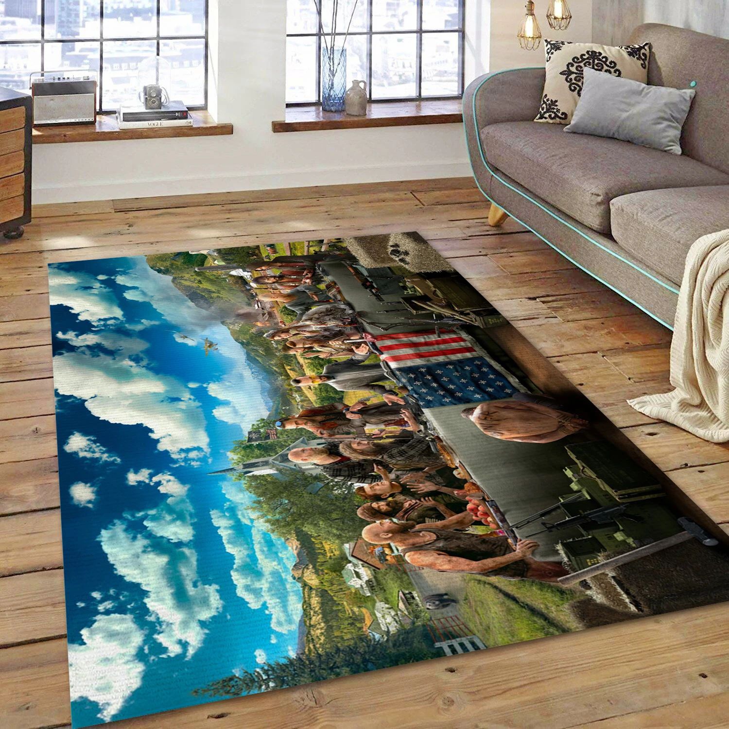 Far Cry 5 Game Area Rug Carpet, Bedroom Rug - Family Gift US Decor - Indoor Outdoor Rugs