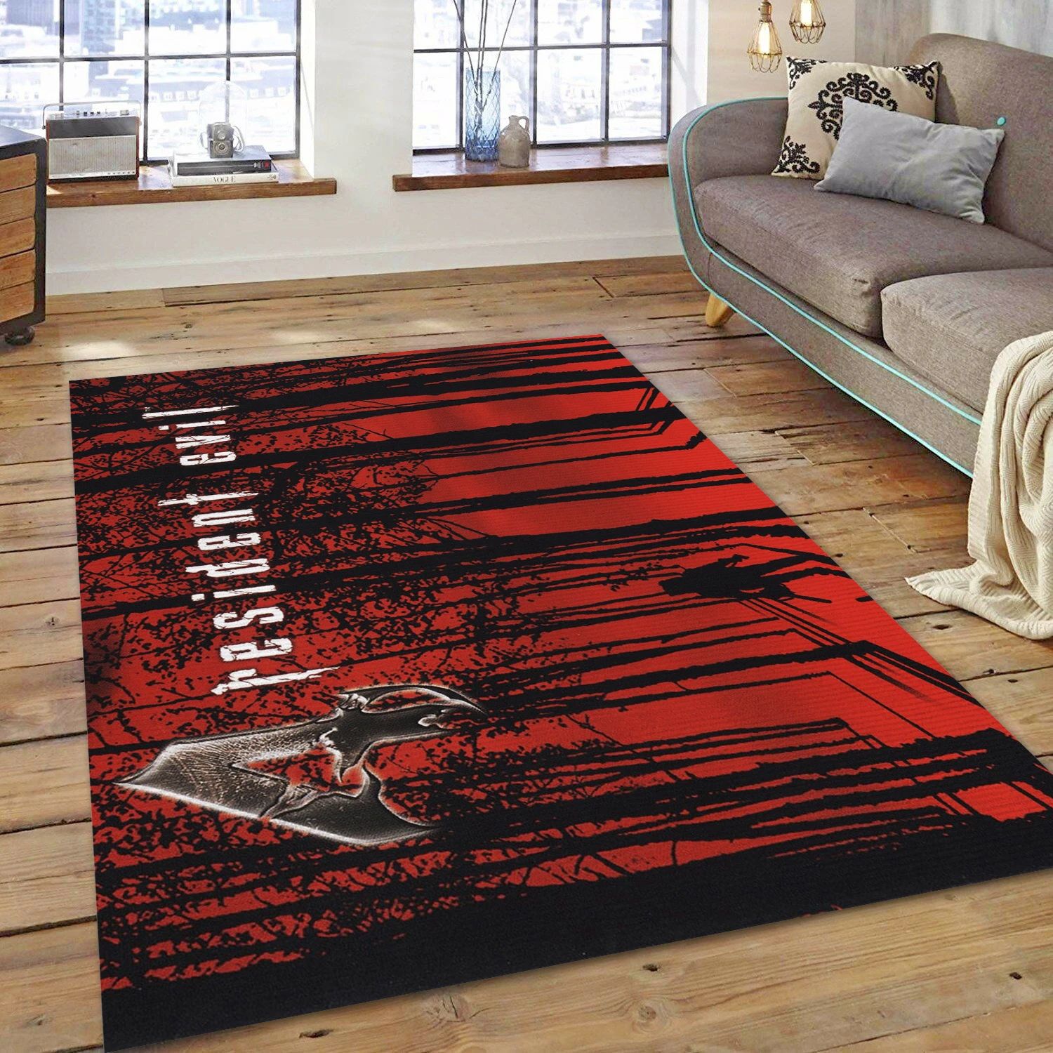 Resident Evil 4 Video Game Area Rug For Christmas, Area Rug - Family Gift US Decor - Indoor Outdoor Rugs