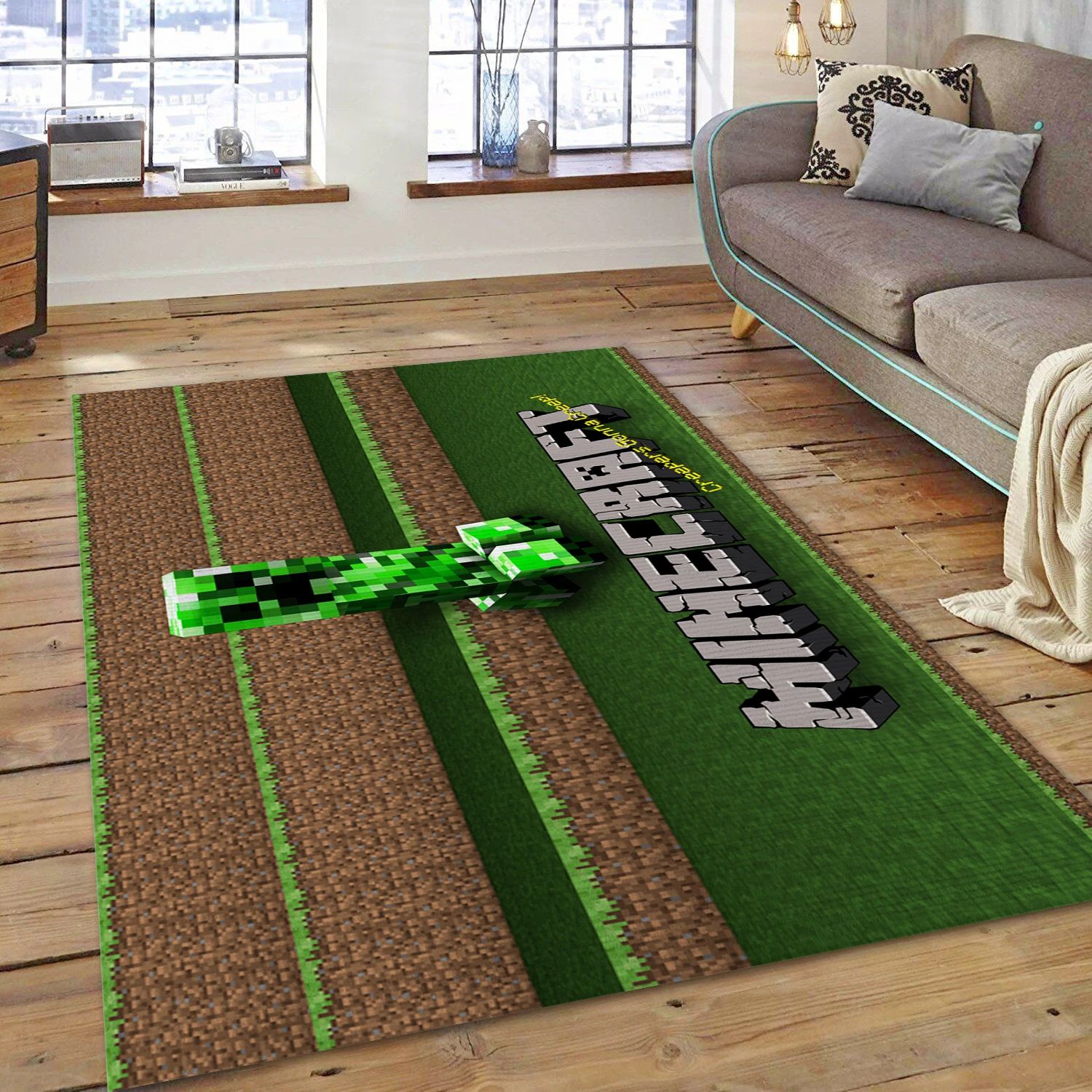 Creepers Gonna Creep Video Game Area Rug Area, Bedroom Rug - Christmas Gift Decor - Indoor Outdoor Rugs