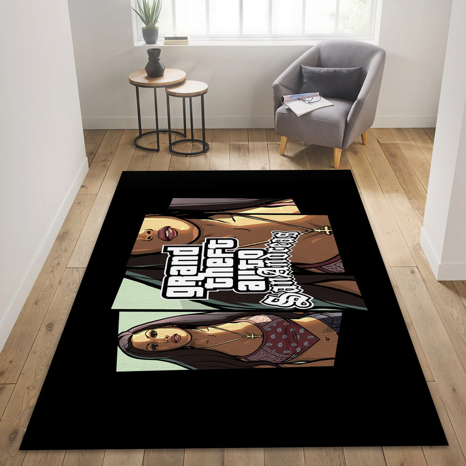 Necklace Video Game Area Rug For Christmas, Living Room Rug - Family Gift US Decor - Indoor Outdoor Rugs