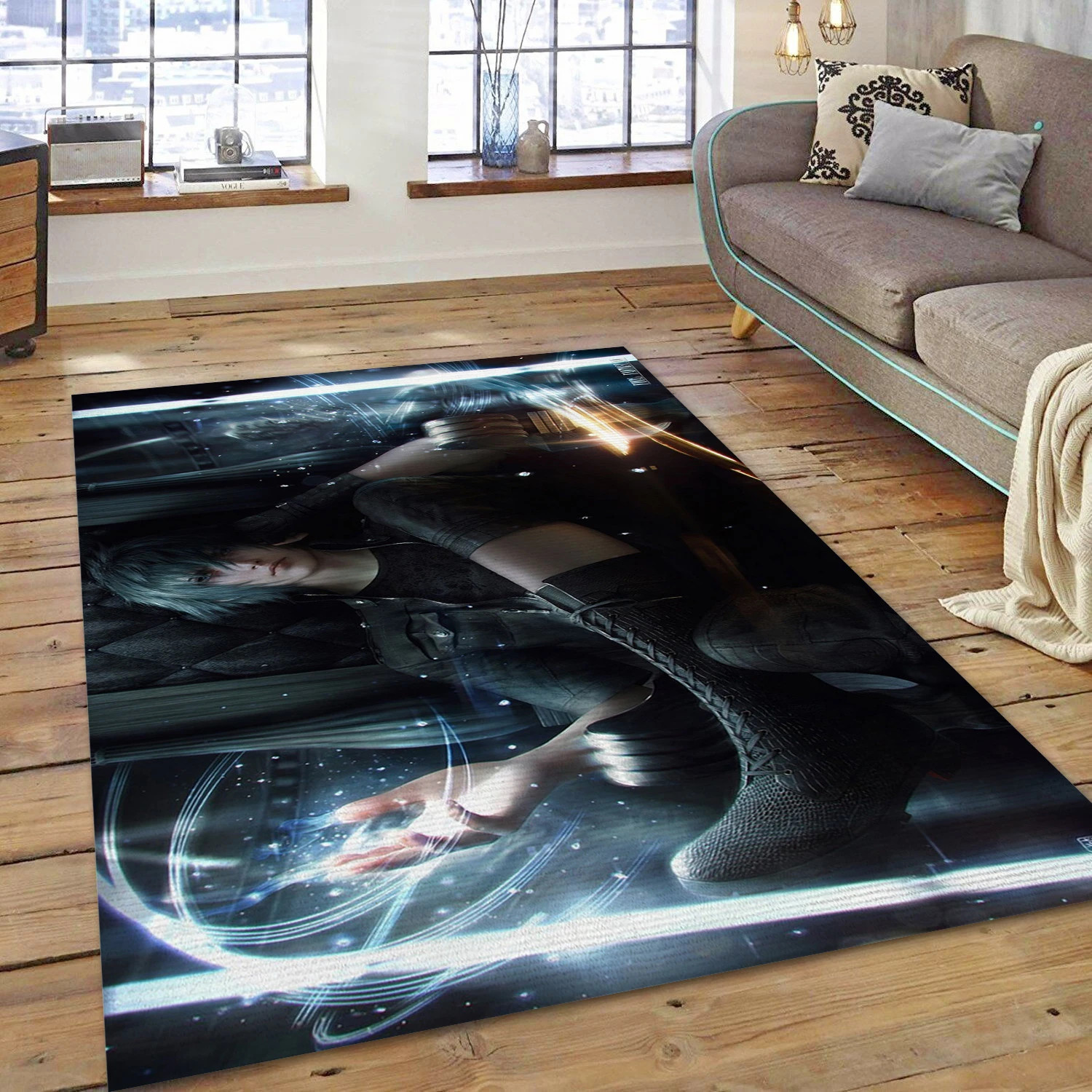 Noctis Lucis Caelum Video Game Area Rug Area, Area Rug - US Decor - Indoor Outdoor Rugs