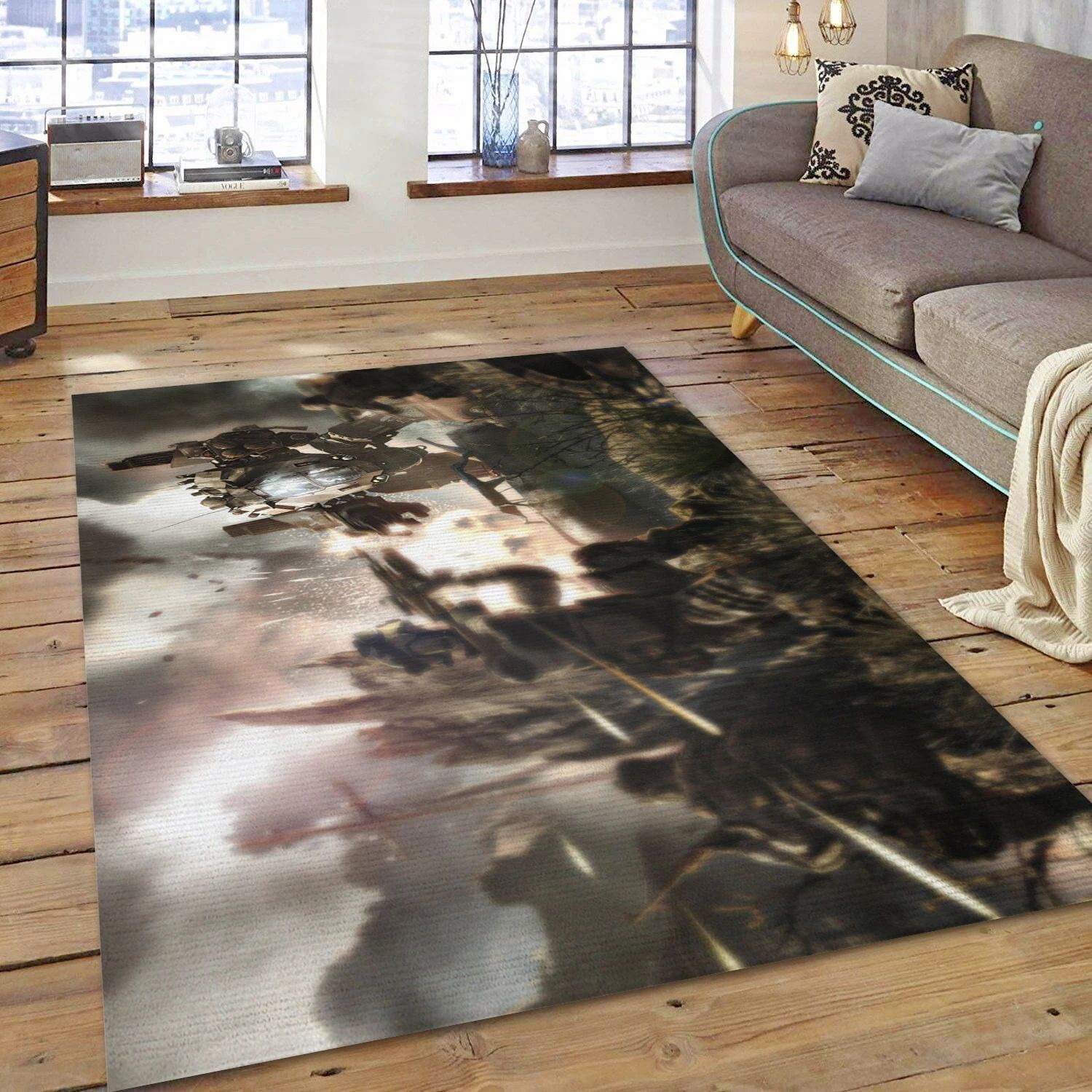 Warface Gaming Area Rug, Living Room Rug - Christmas Gift Decor - Indoor Outdoor Rugs