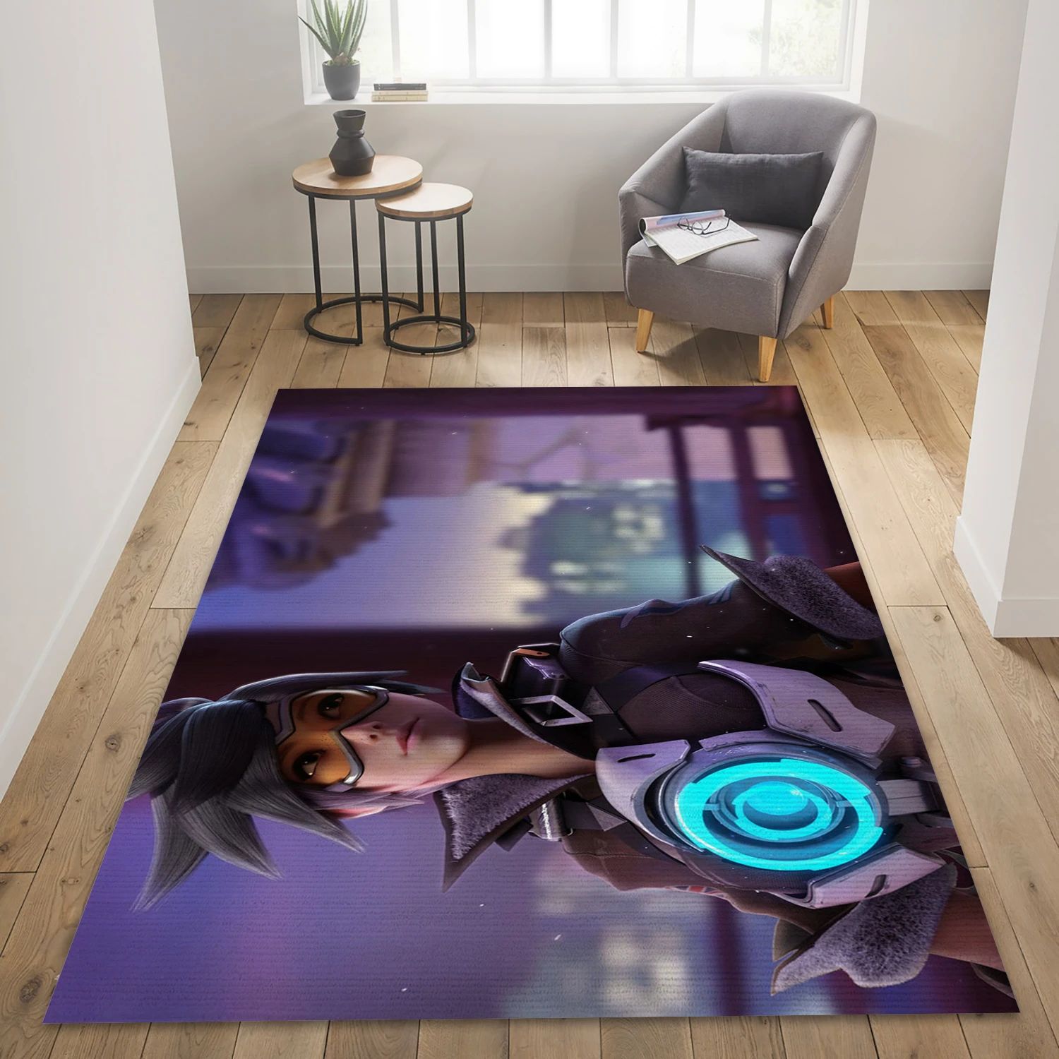 Tracer Gaming Area Rug, Area Rug - Christmas Gift Decor - Indoor Outdoor Rugs