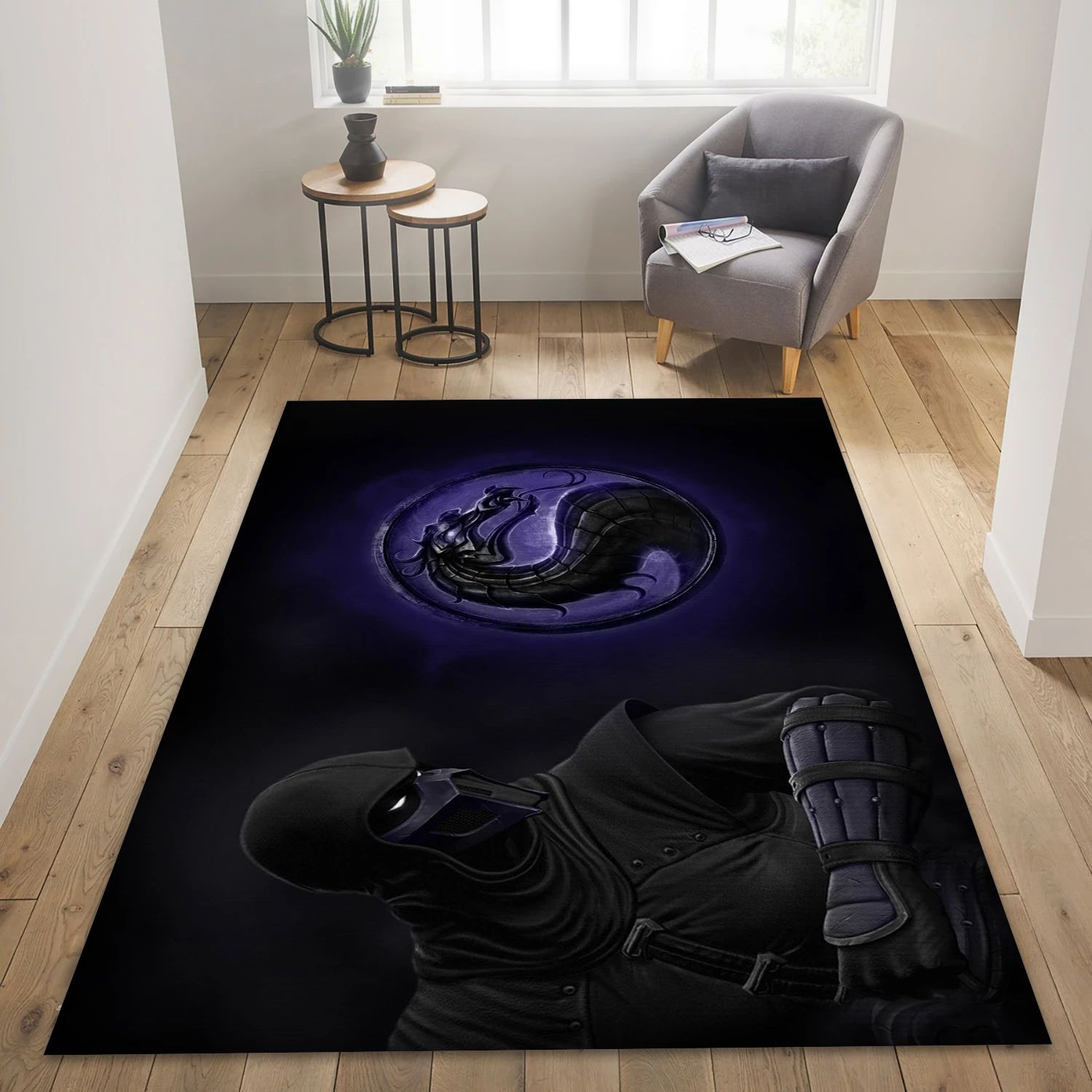 Logo Noob Saibot Video Game Reangle Rug, Area Rug - Home Decor Floor Decor - Indoor Outdoor Rugs