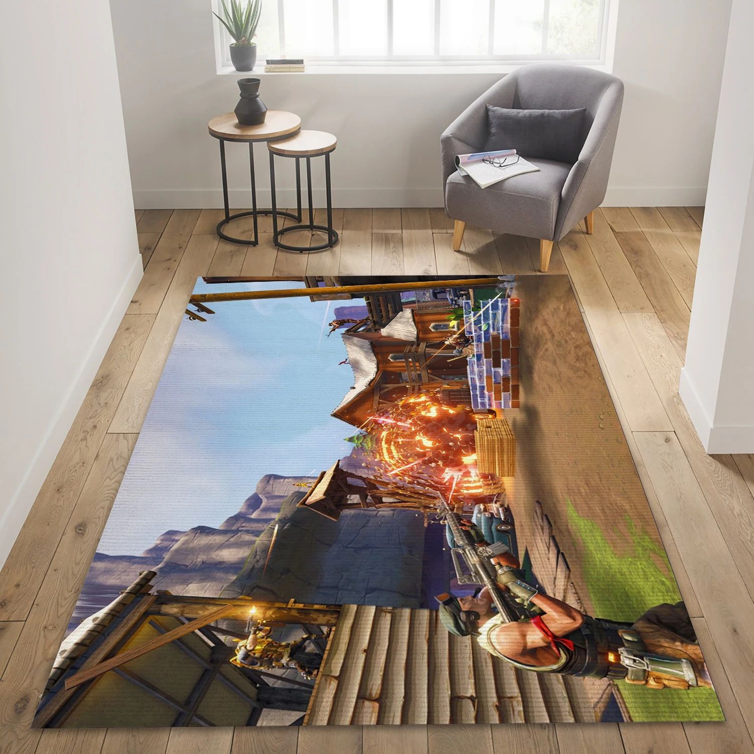 Fortnite Video Game Area Rug For Christmas, Area Rug - US Decor - Indoor Outdoor Rugs