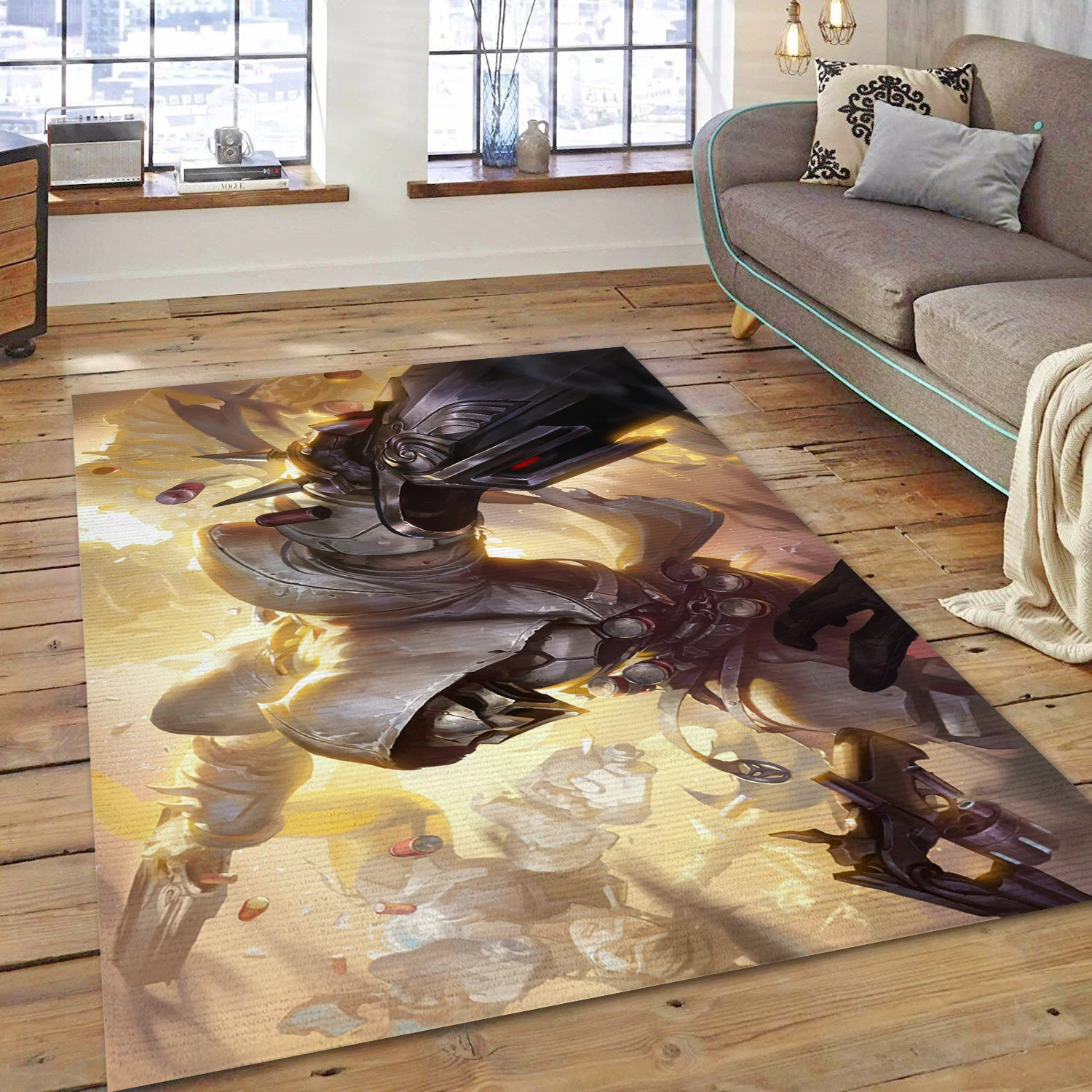 Reaper Overwatch Gaming Area Rug, Area Rug - US Decor - Indoor Outdoor Rugs