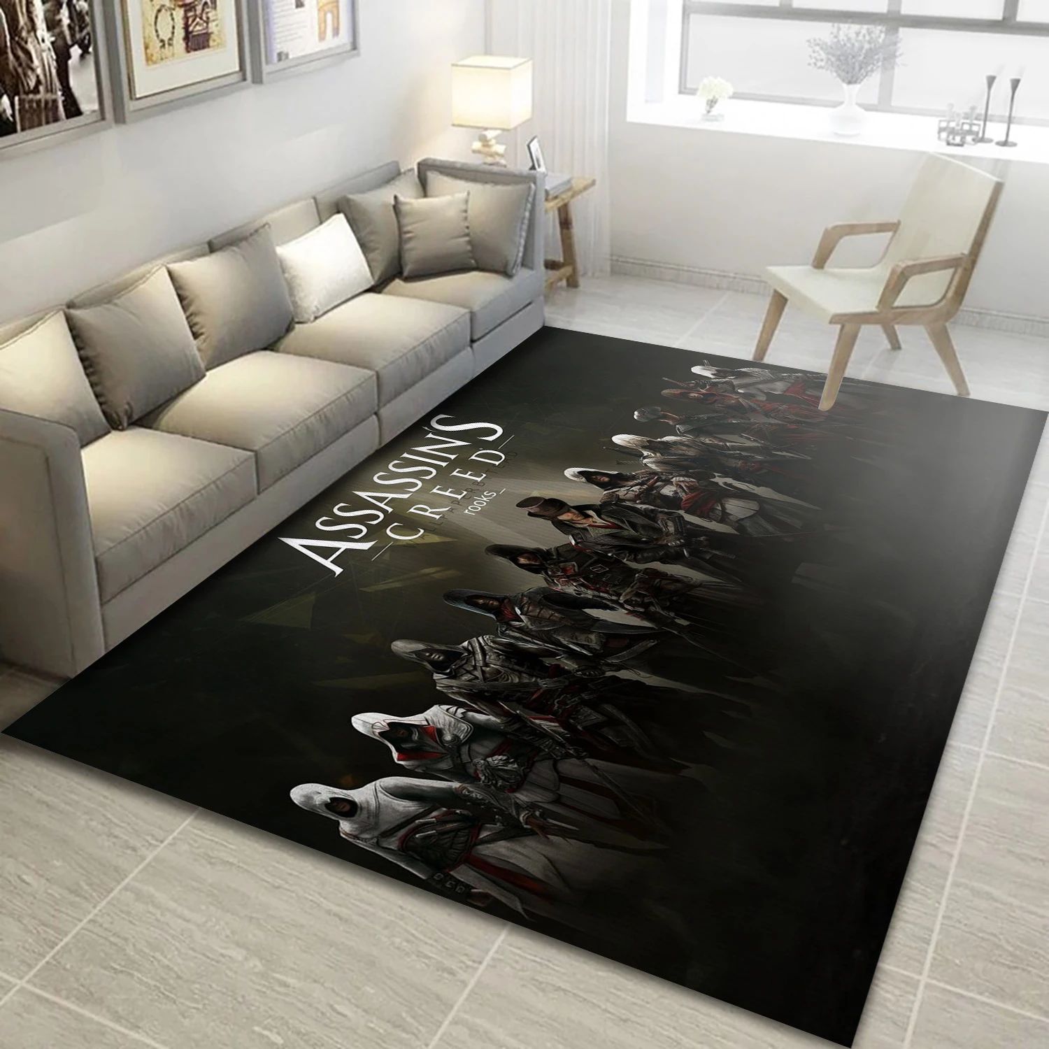 Assassins Creed Syndicate Wallpaer 4 Video Game Area Rug For Christmas, Area Rug - US Decor - Indoor Outdoor Rugs